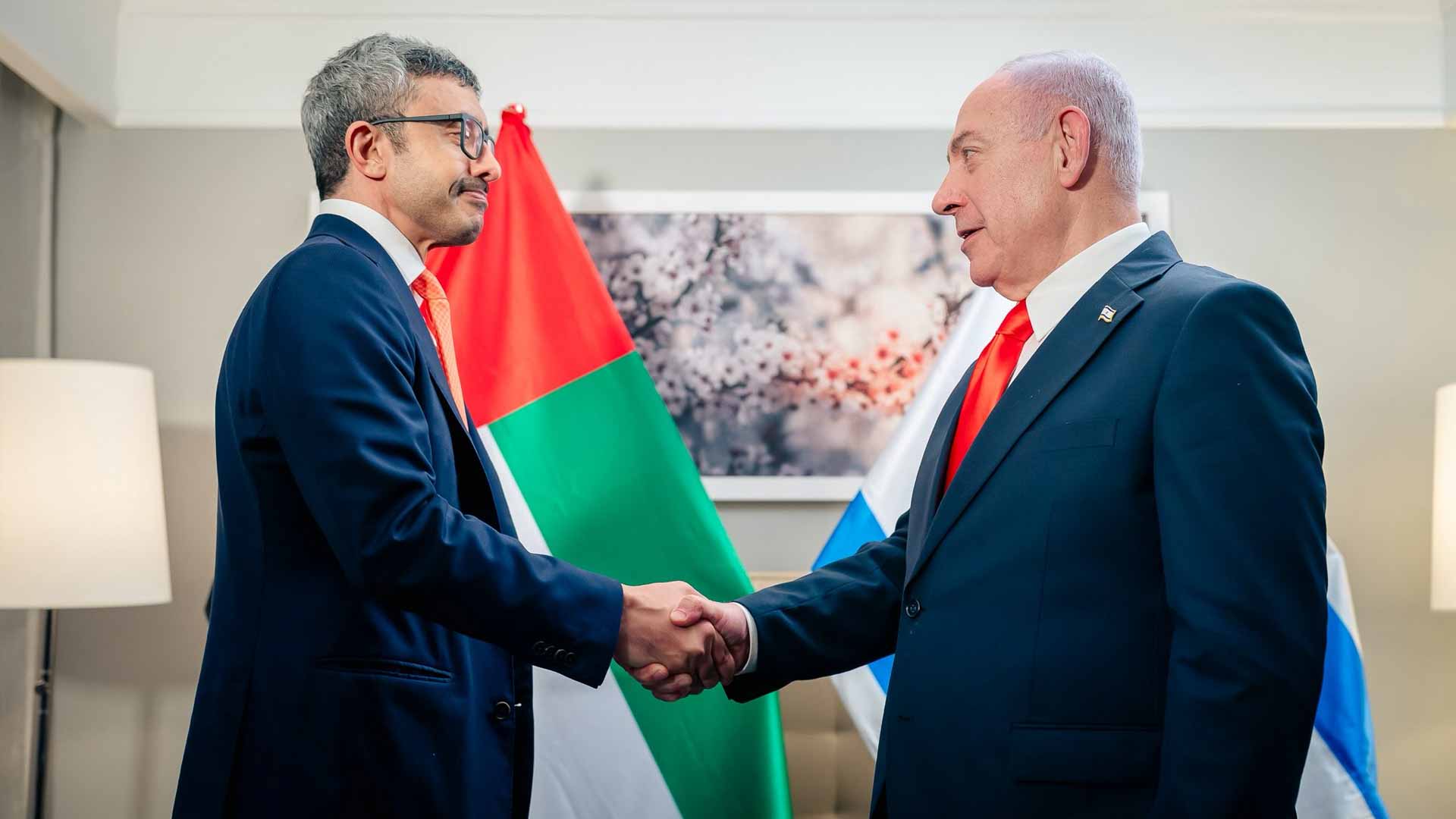 عبد الله بن زايد يلتقي نتنياهو ويشدد على ضرورة إنهاء الحرب في غزة