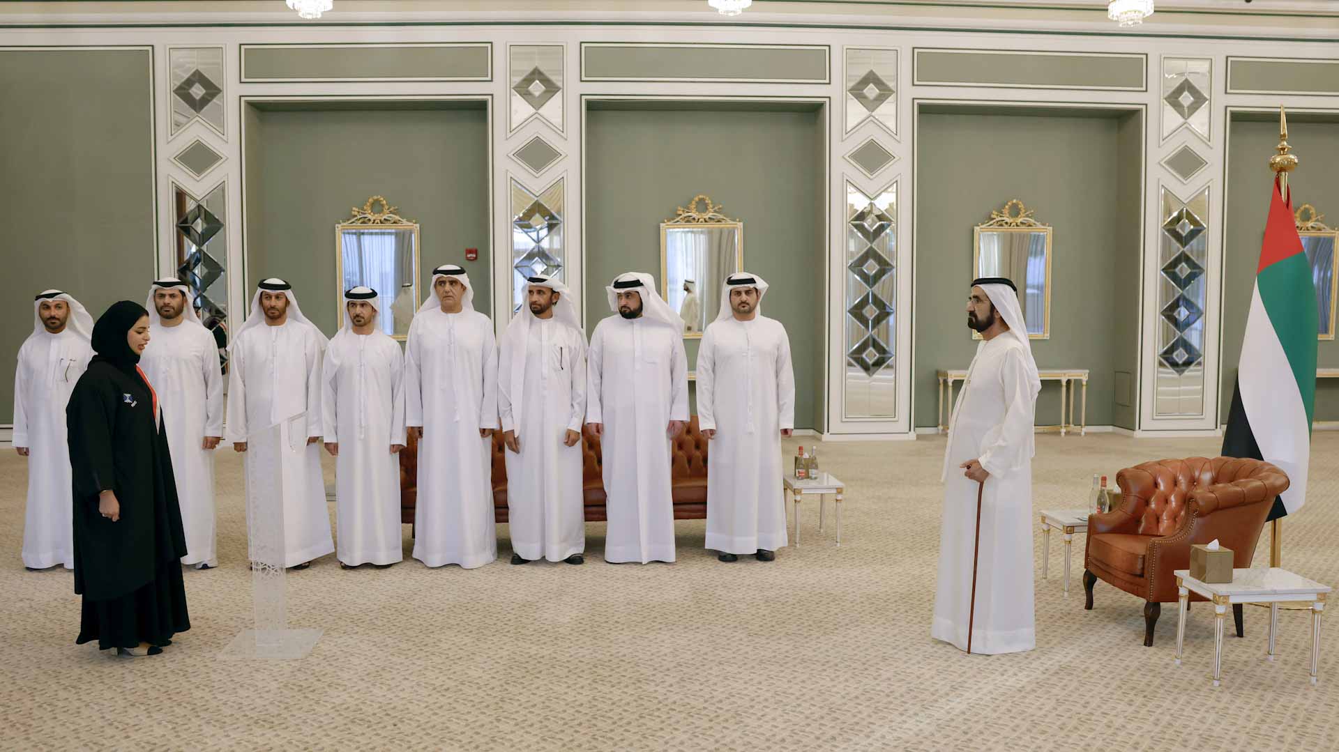 أمام محمد بن راشد.. 23 قاضياً ومفتشاً يؤدون اليمين في دار الاتحاد