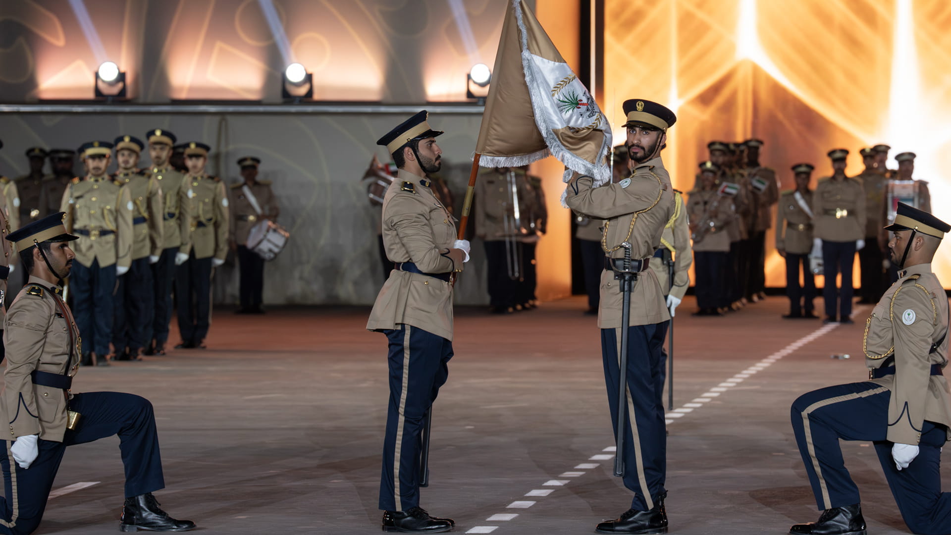 Image for the title: Al Othmani: 44 officers graduate after 4 years of hard training 