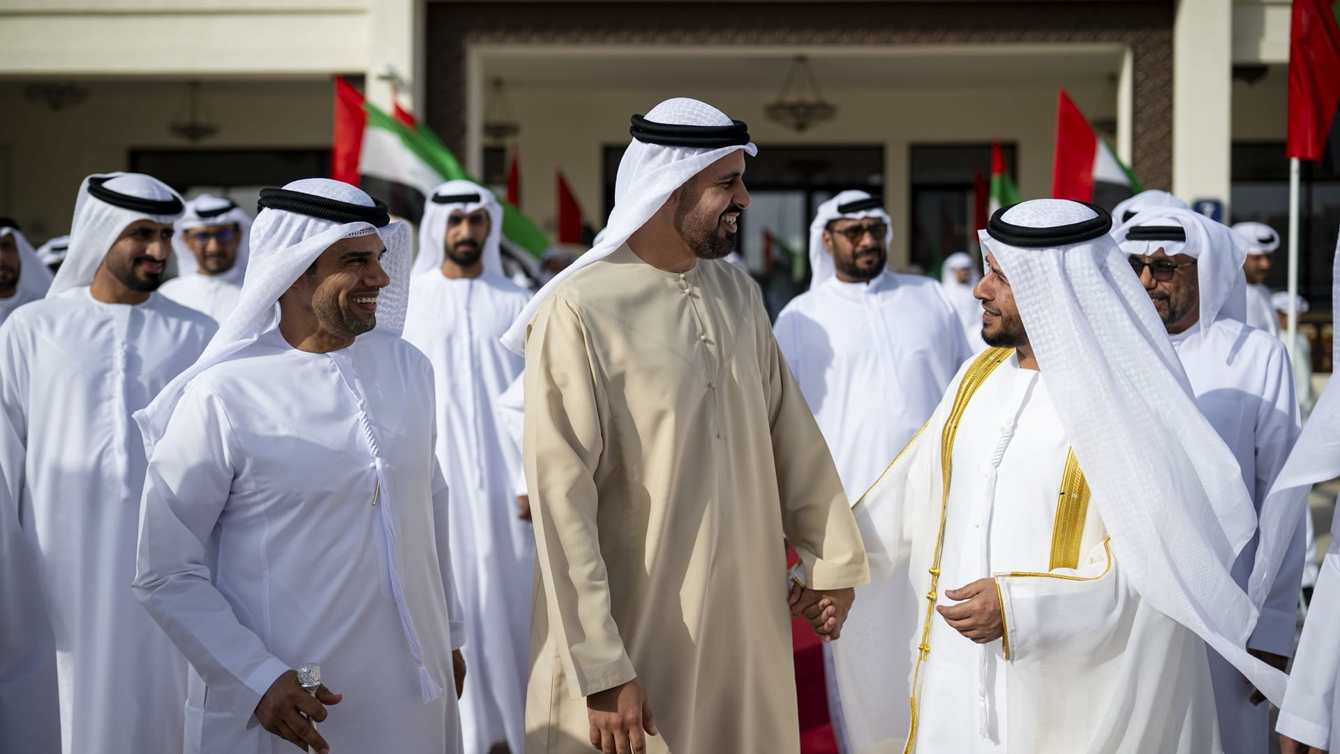 Theyab bin Mohamed attends wedding of Mohammed Bakhit Al Menhali 