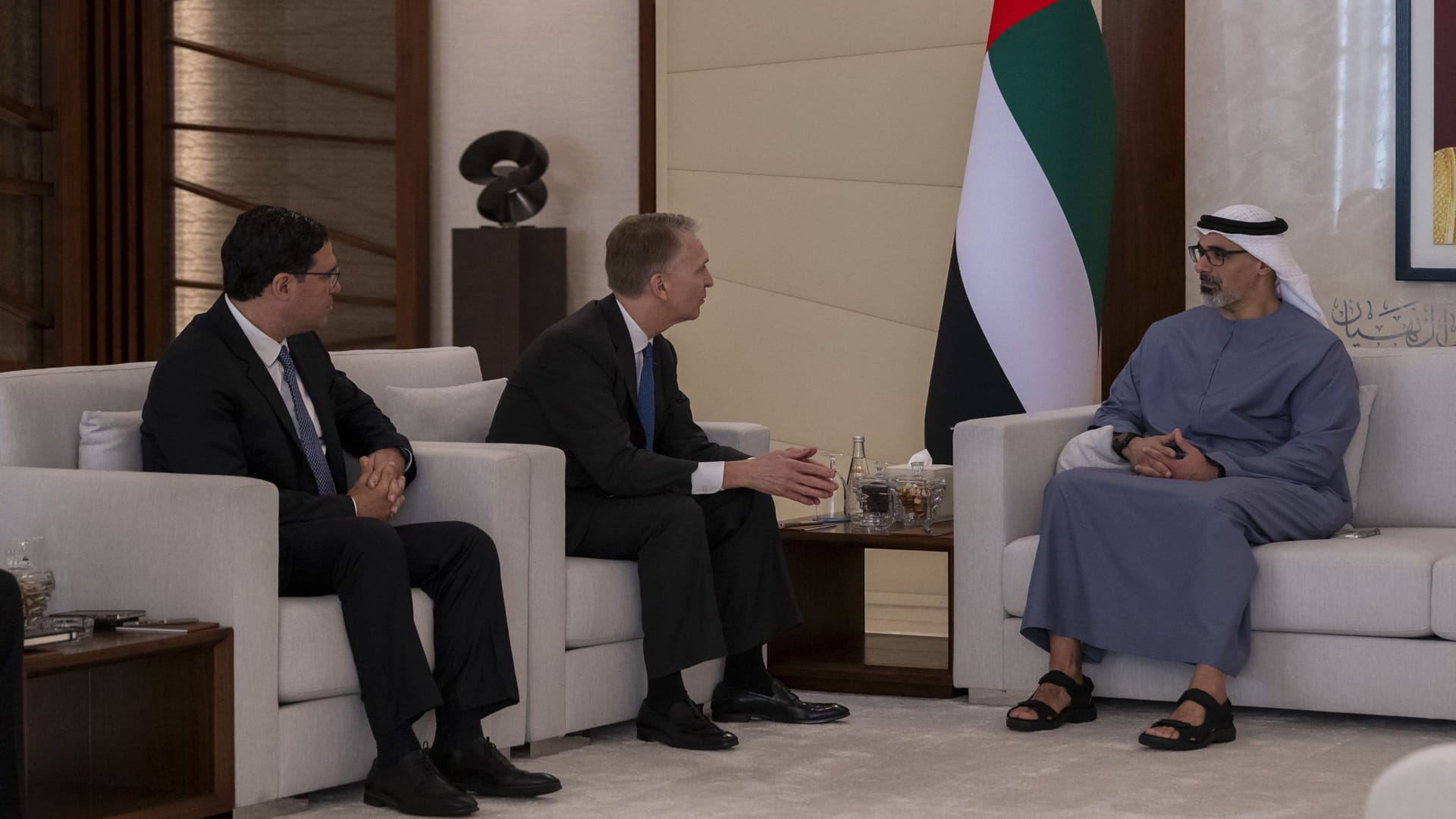 Khaled bin Mohamed bin Zayed meets CEO of Brookfield Corporation