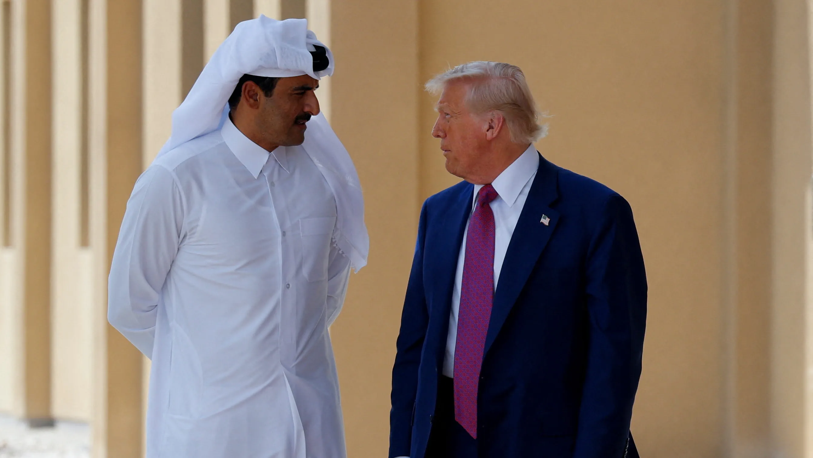 أمير قطر والرئيس الأميركي يبحثان خفض التصعيد واستقرار أسواق الطاقة