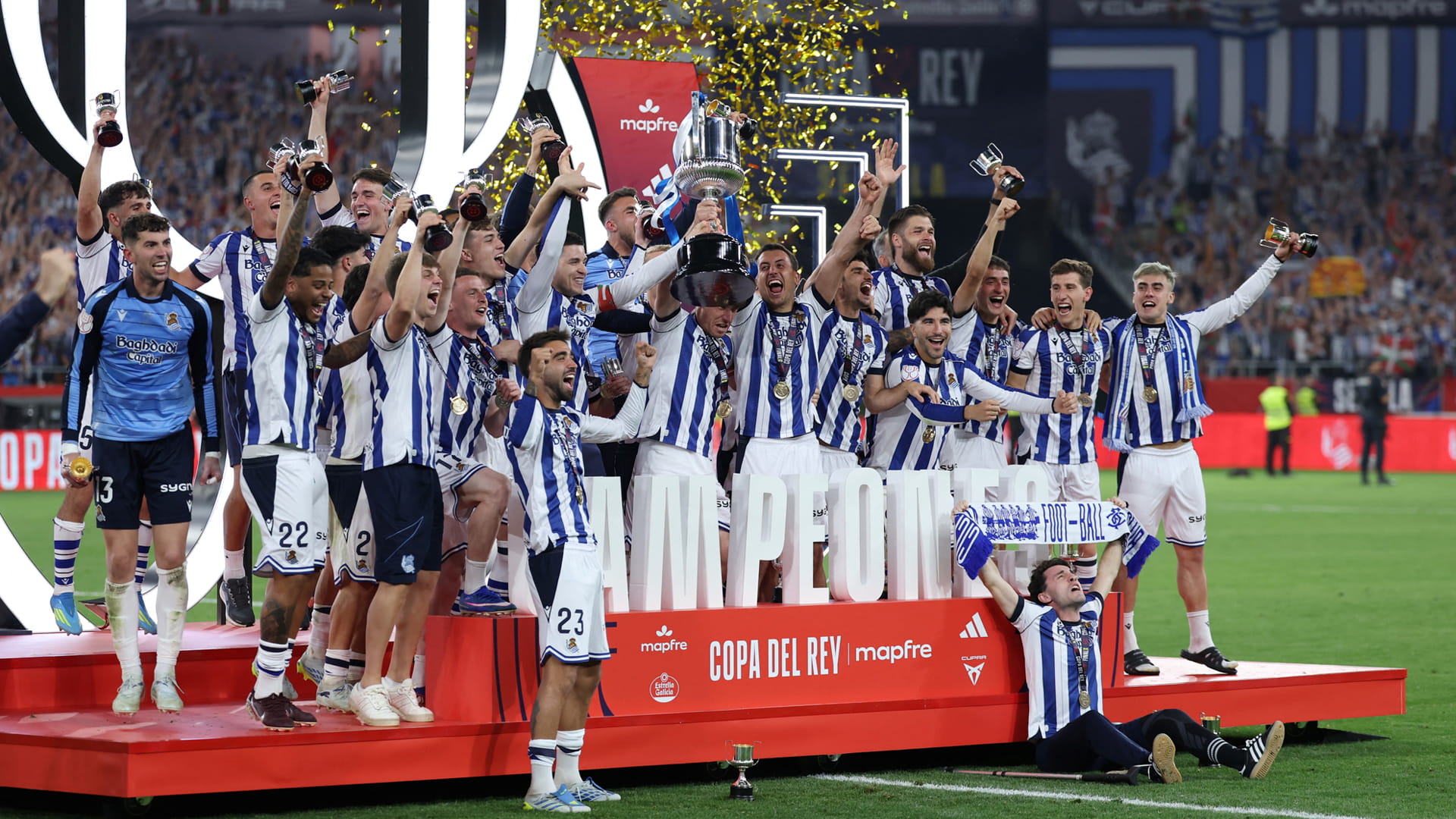 Real Sociedad wins the Copa del Rey title