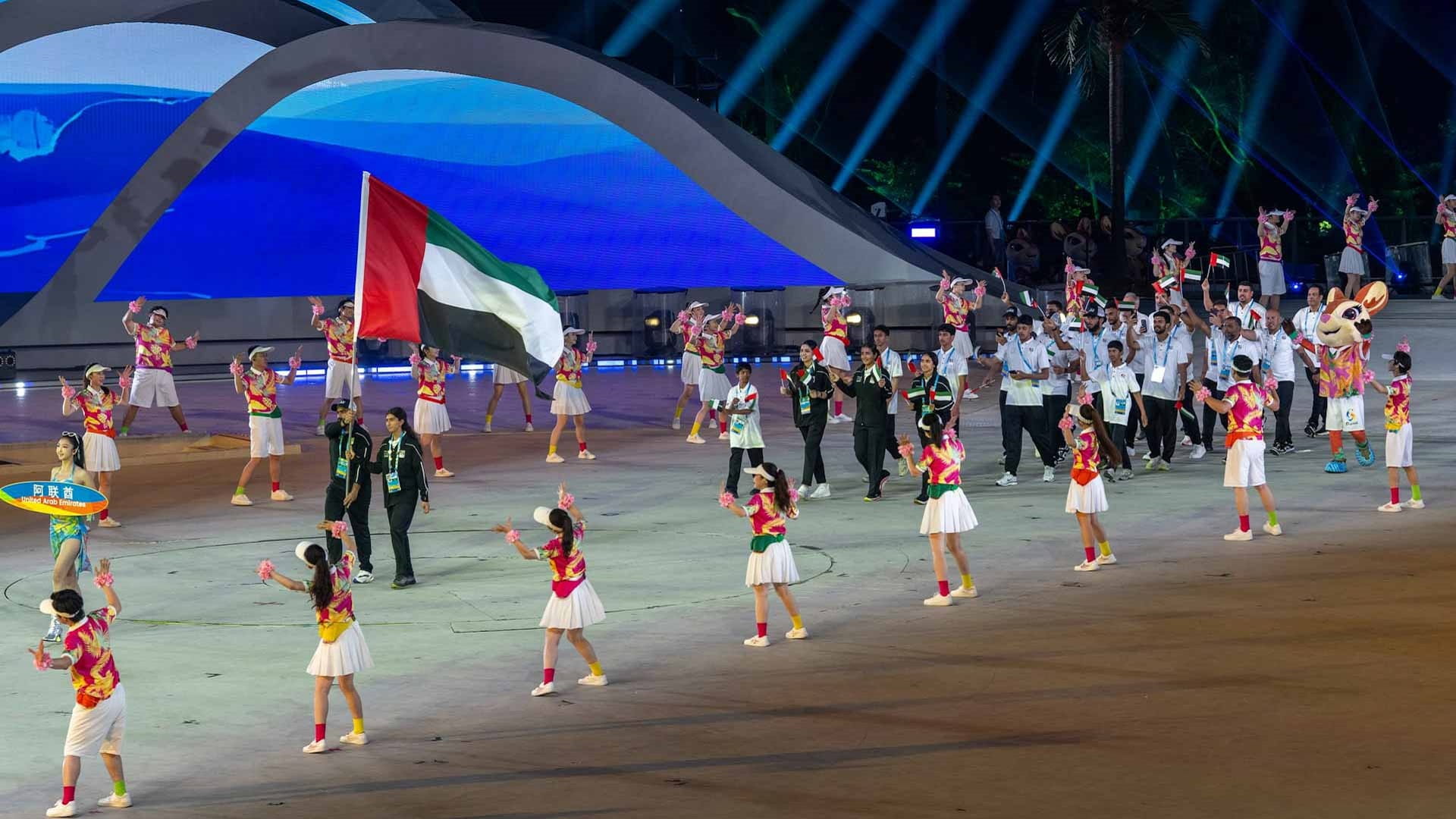 بعثة الإمارات تشارك في افتتاح دورة الألعاب الآسيوية الشاطئية الـ6