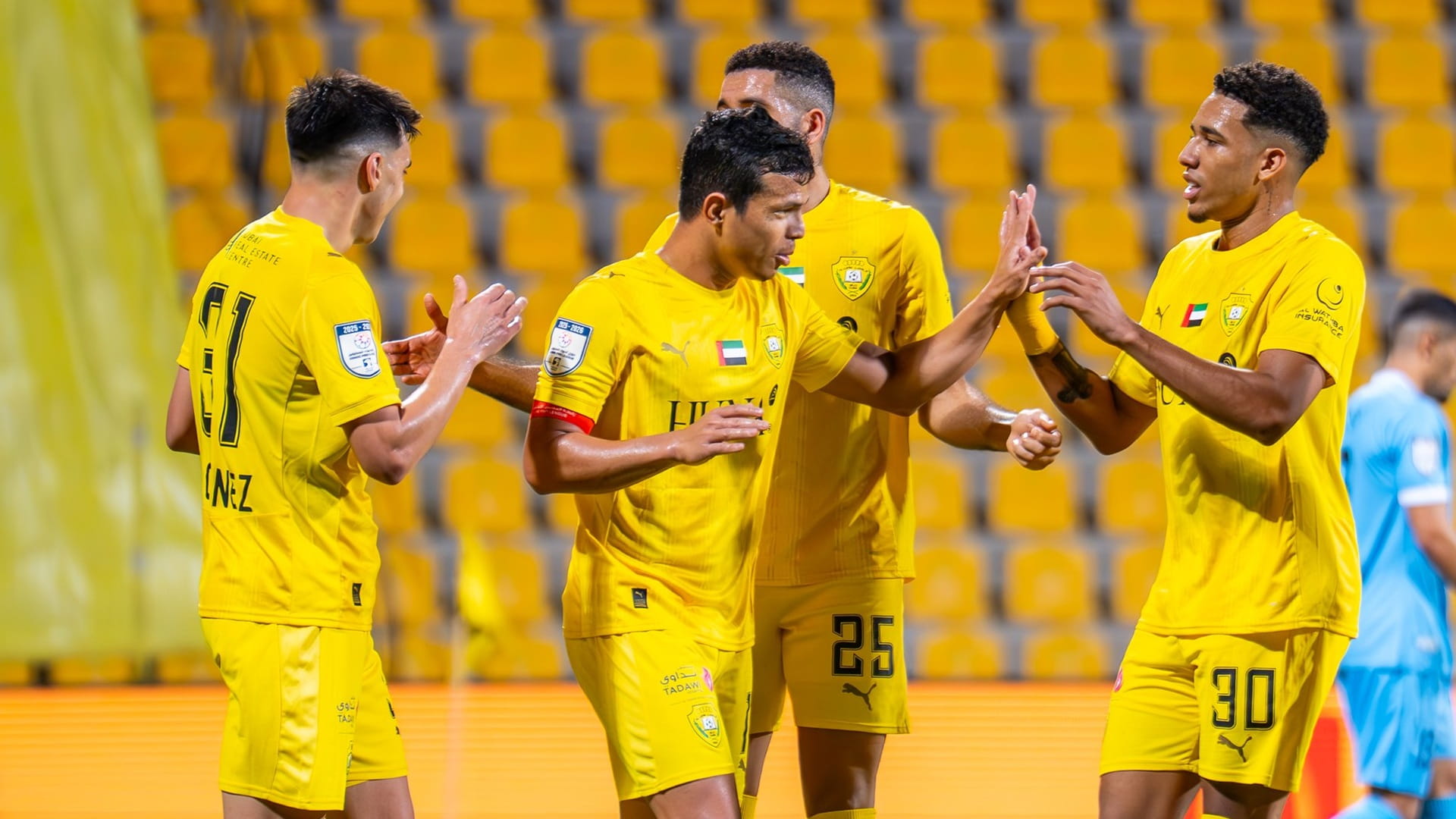 الوصل يعبر دبا برباعية في دوري أدنوك للمحترفين