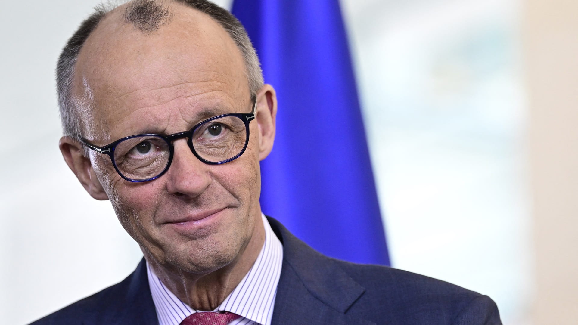 Image for the title: Merz says not 'giving up on working with Donald Trump' 