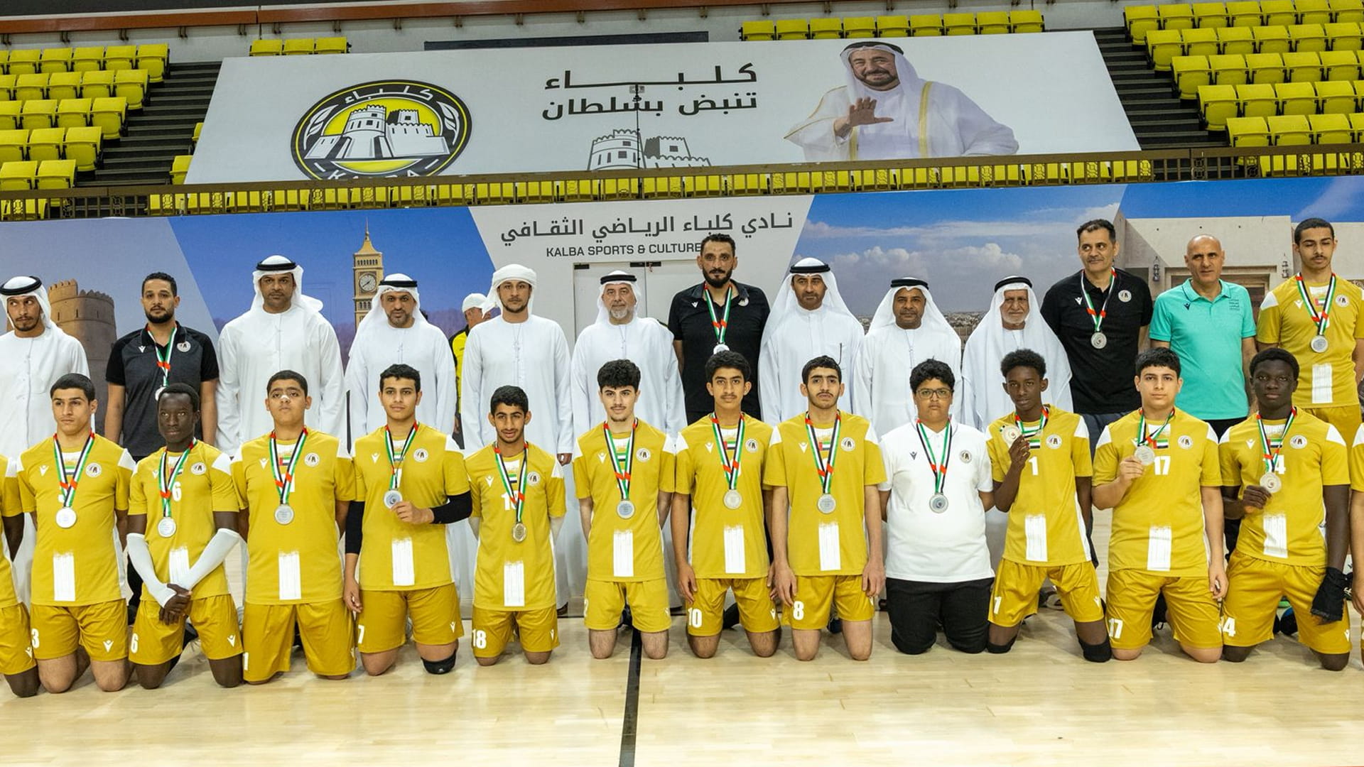 Mleiha Club ends as runner-up in the Junior (A) Volleyball League  