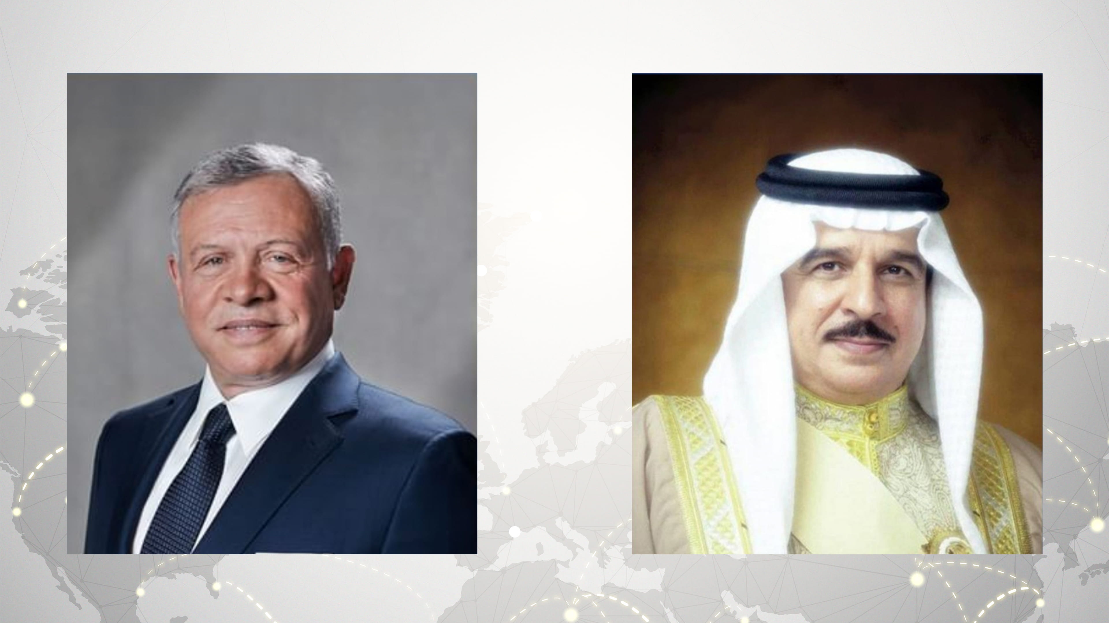 ملكا البحرين والأردن يبحثان جهود خفض التصعيد ويدينان هجمات إيران