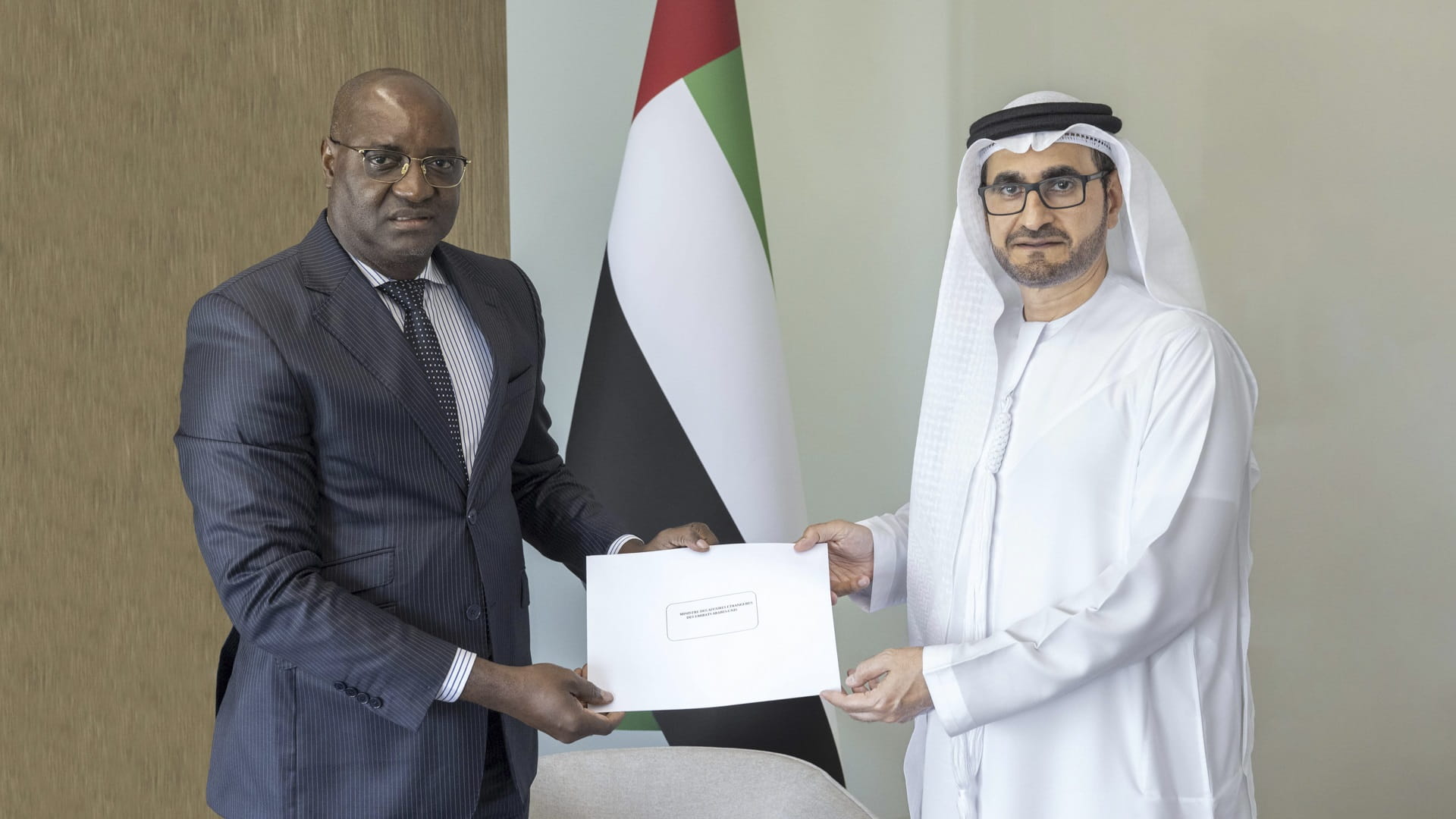 Image for the title: MoFA Undersecretary receives Gabon’s new ambassador credentials 
