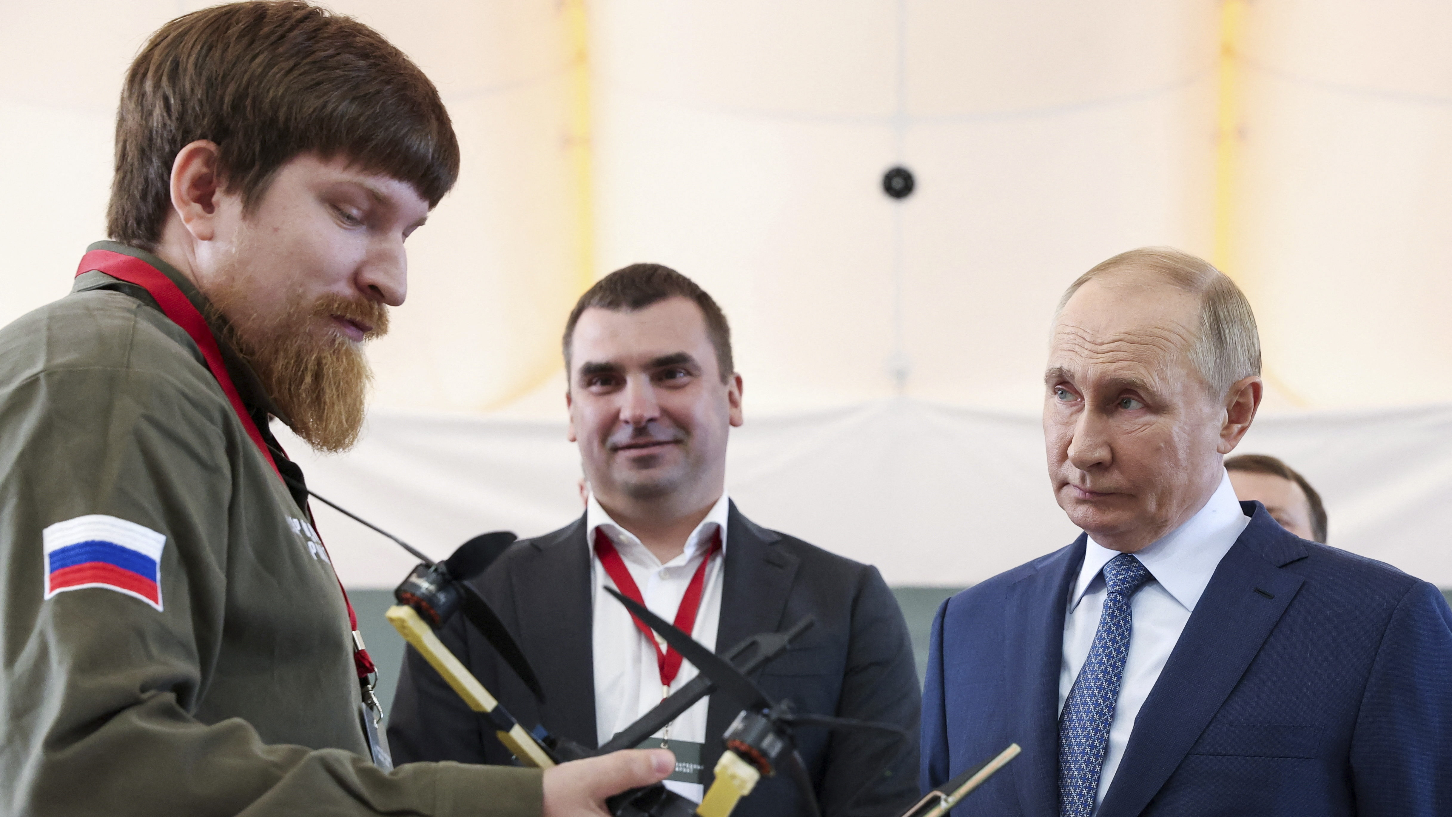 Image for the title: Russian drone maker injured in car bomb attack 