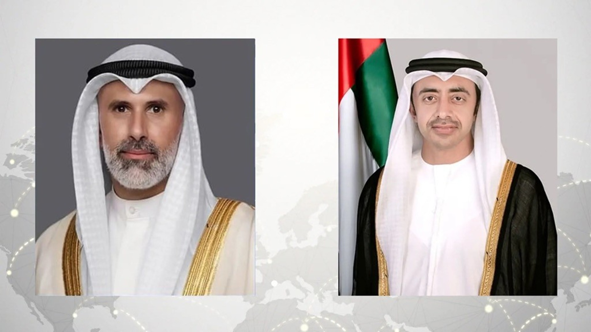 Abdullah bin Zayed receives phone call from Kuwaiti FM