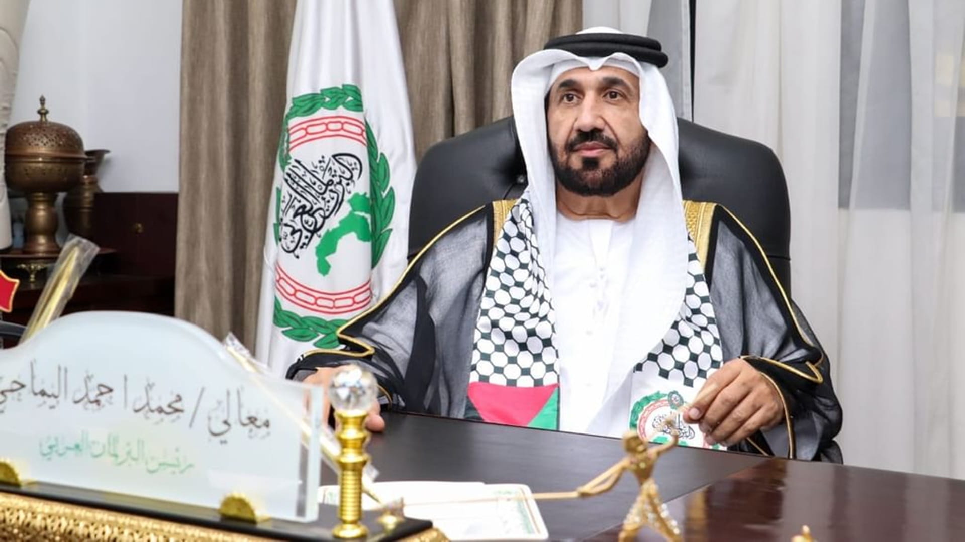 Image for the title: Arab Parliament condemns Israeli strikes on Syrian military base 