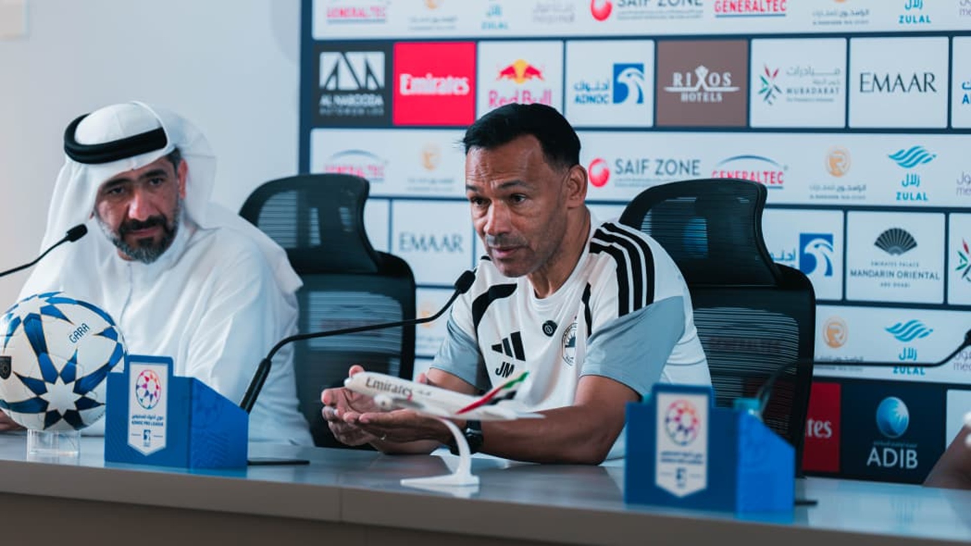 مدرب الشارقة يؤكد جاهزيته لمباراة الجزيرة في دوري أدنوك للمحترفين