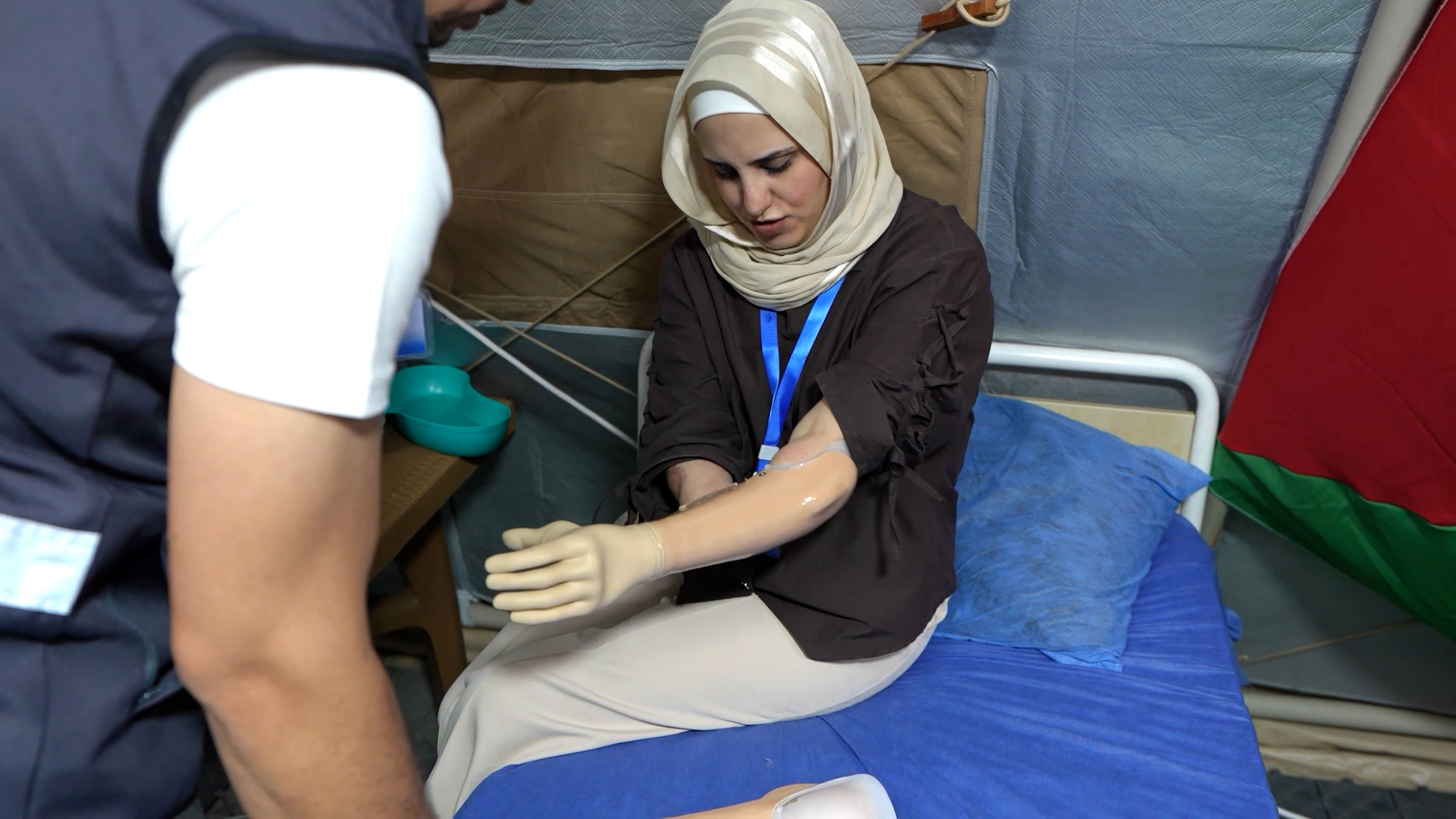 UAE Floating Hospital fits prosthetic limbs for 64 Palestinians