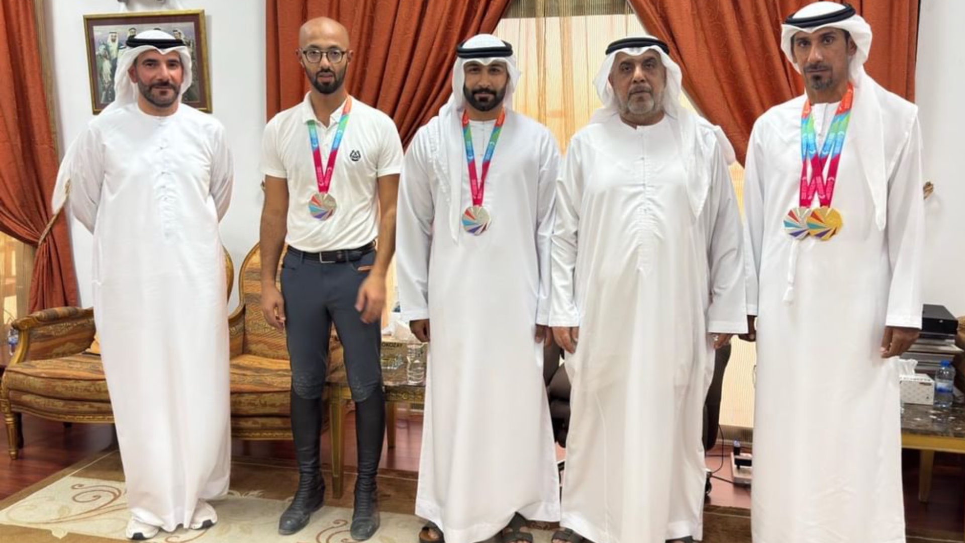 Image for the title: SERC chief honours riders for Gulf Games success 