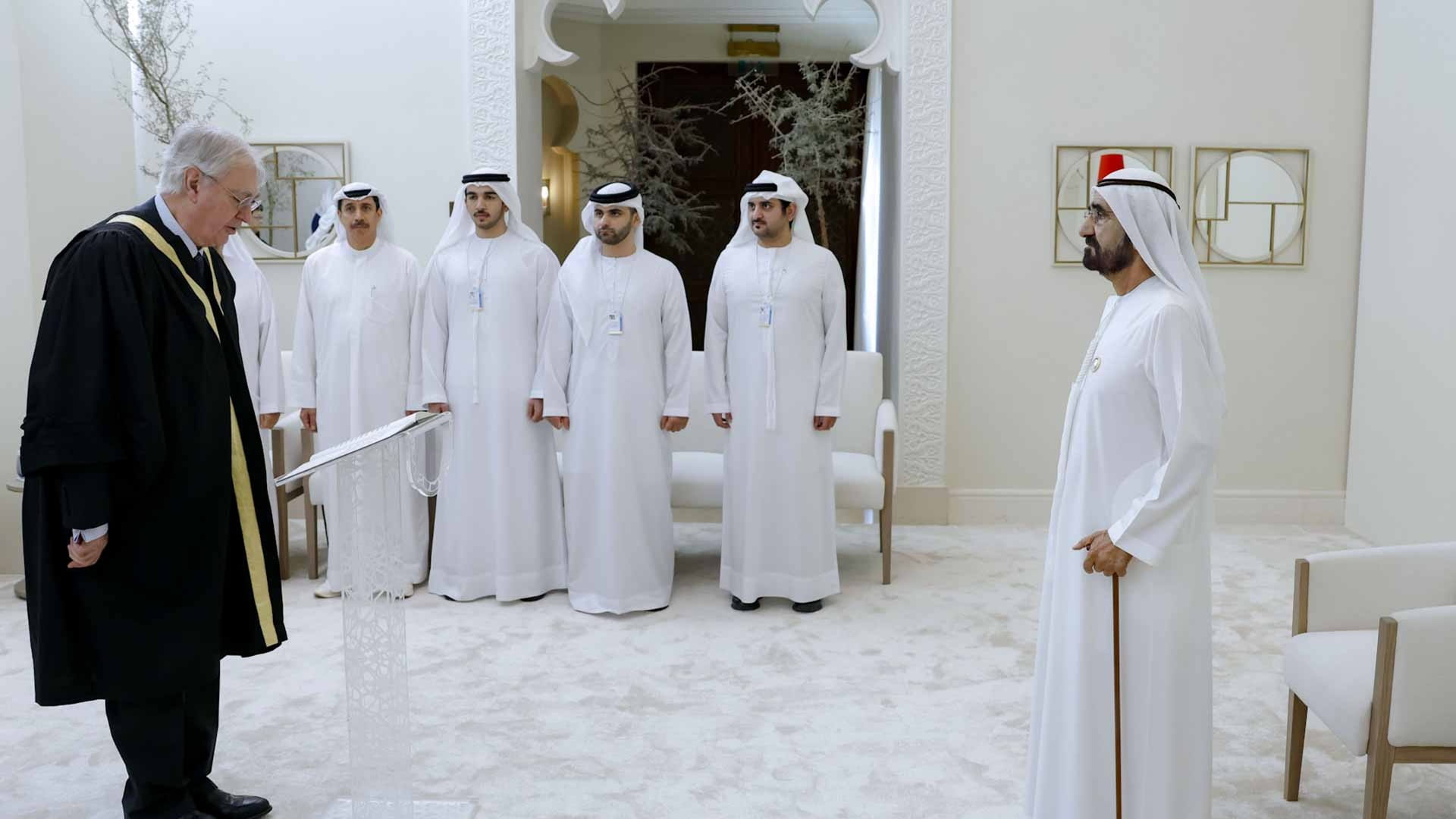 Mohammed bin Rashid swears in three new judges of DIFC Courts