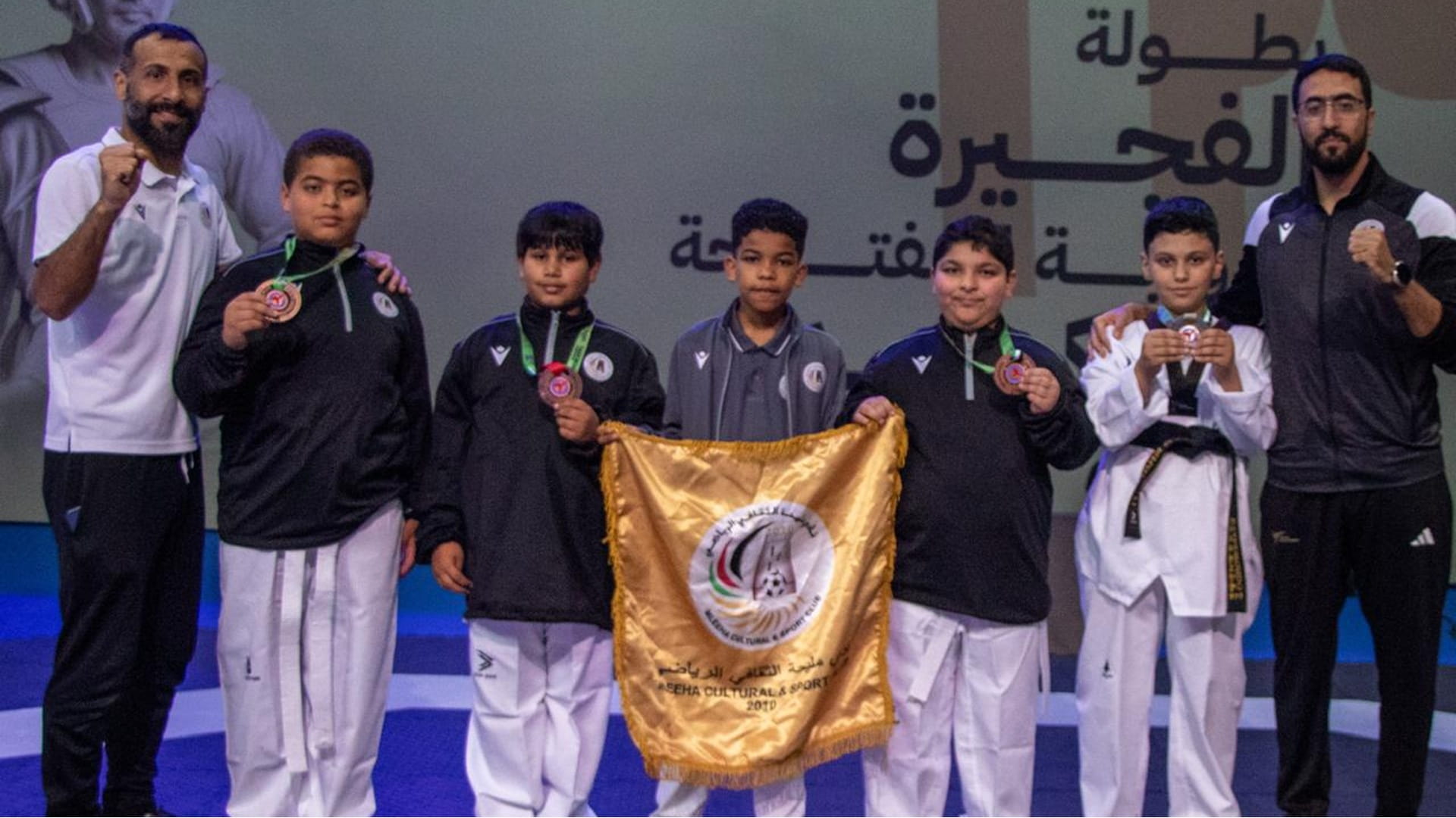 نادي مليحة يحرز 4 ميداليات ملونة في بطولة الفجيرة للتايكواندو (G2) 