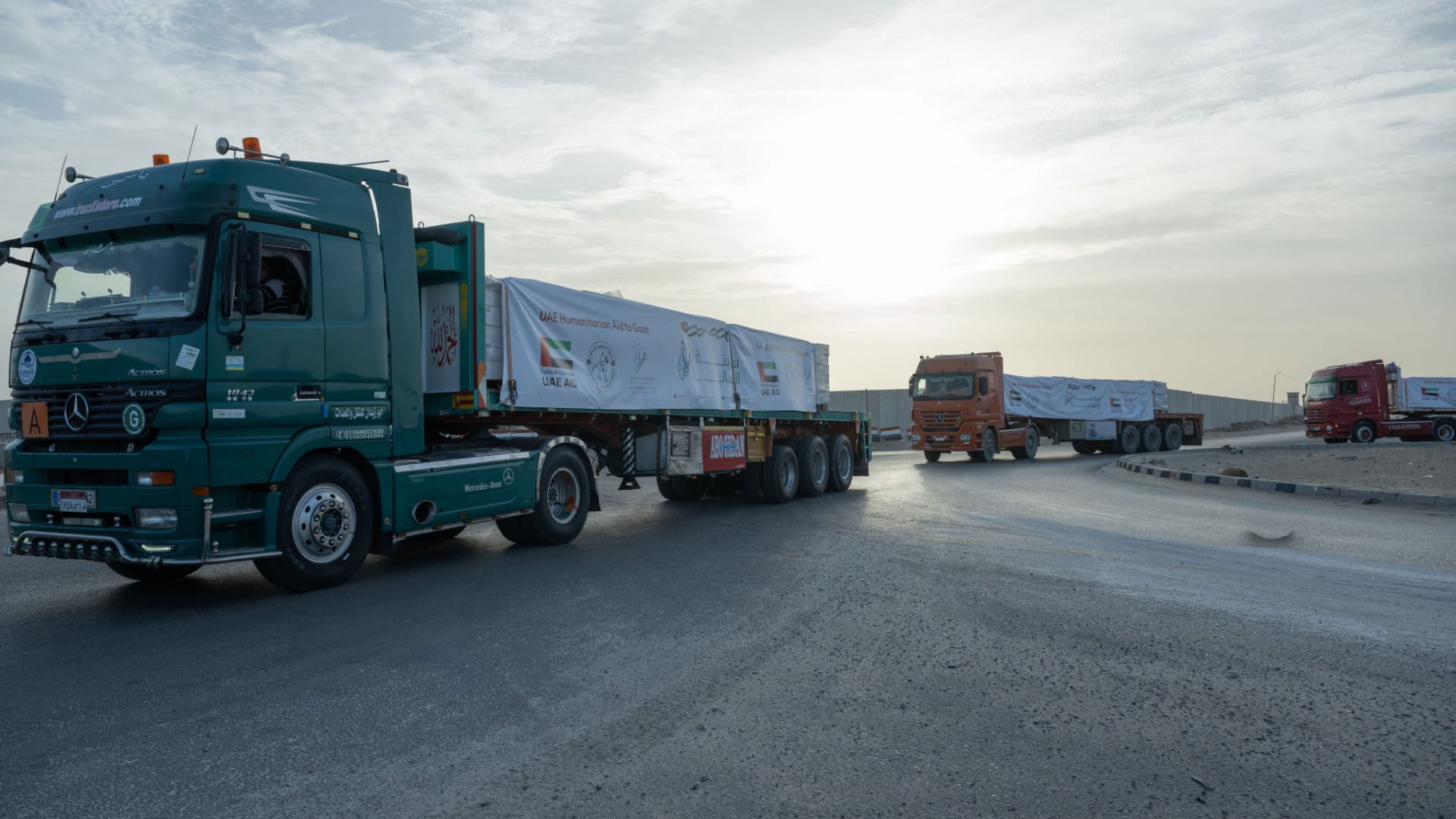 First aid batch from Saqr Humanitarian Ship enters Gaza