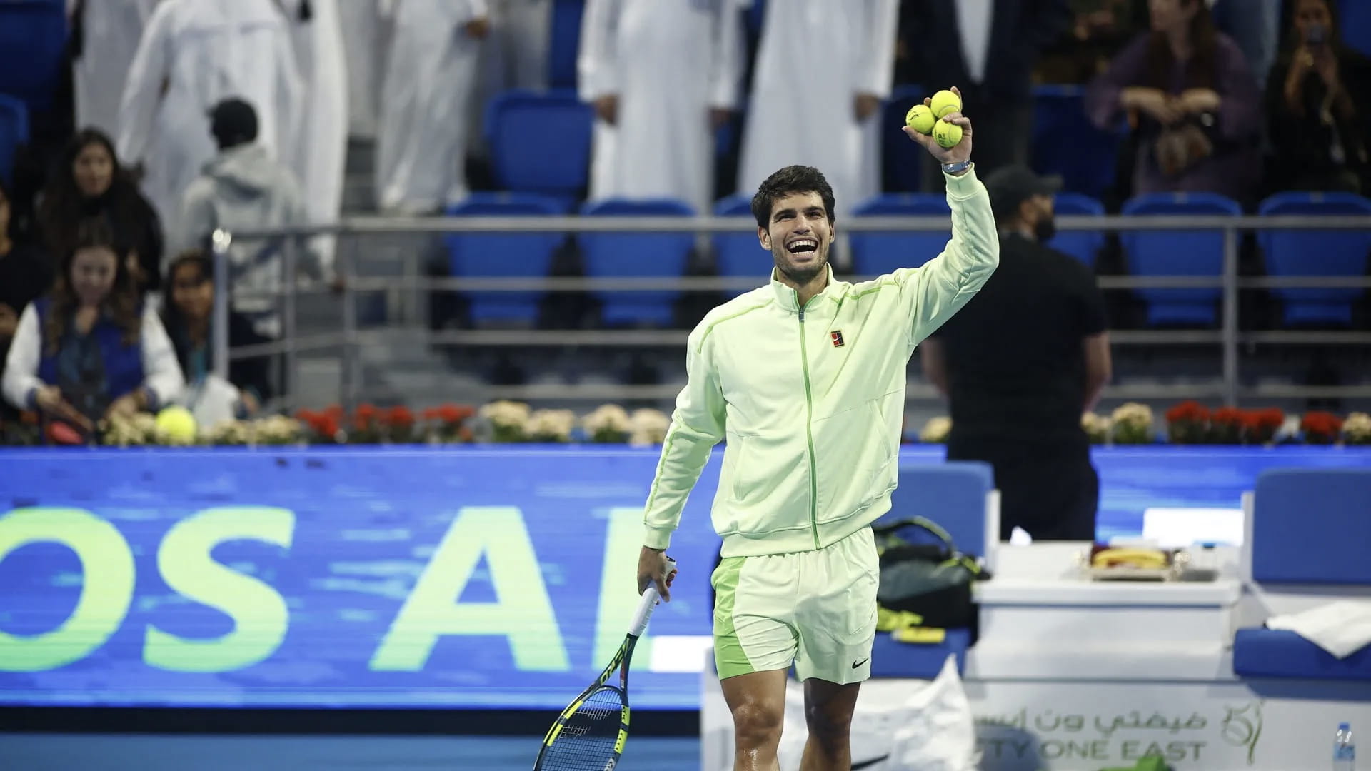 Alcaraz reaches Qatar Open final with win over Rublev 