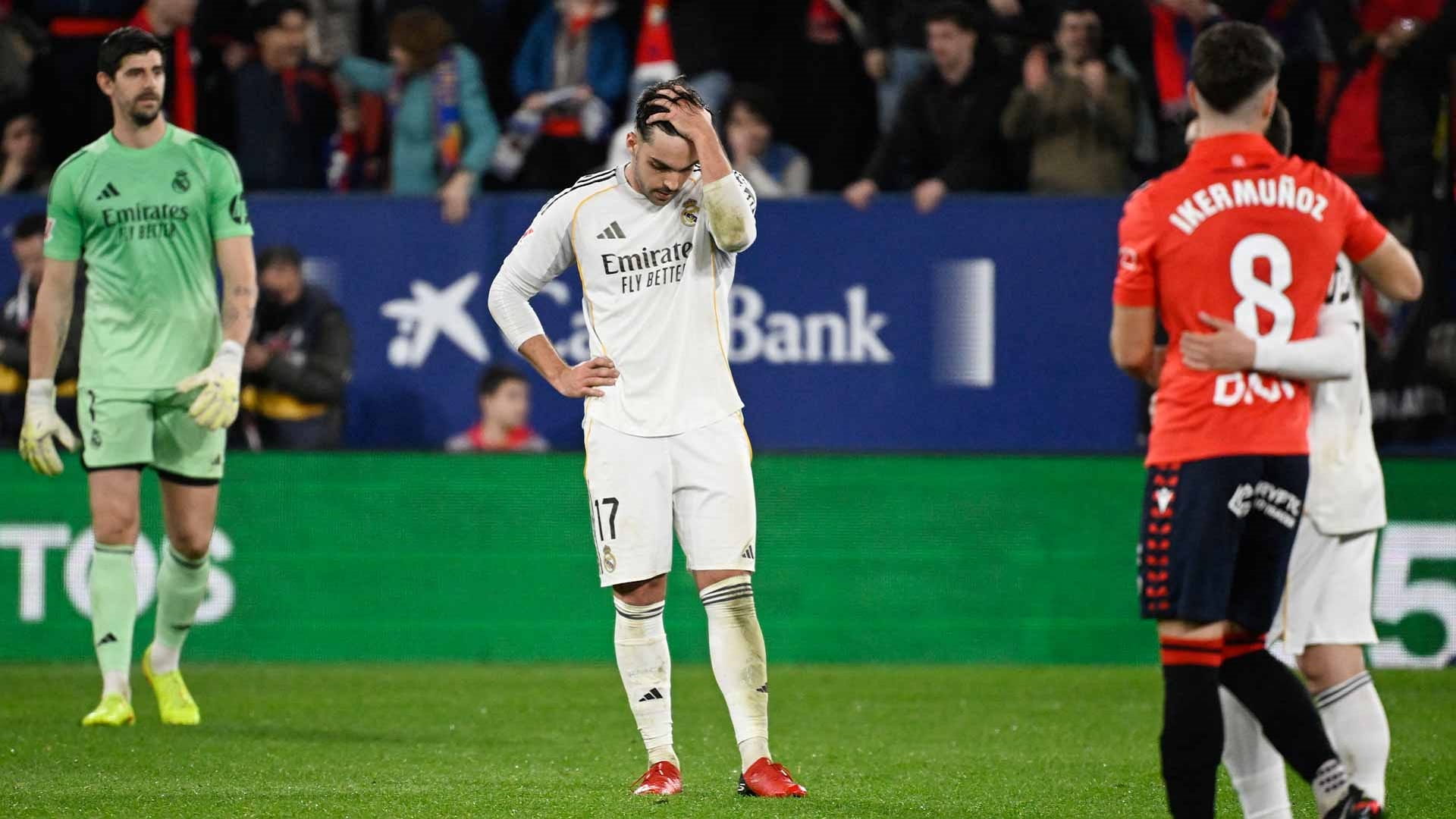 ريال مدريد يهد ثلاث نقاط ثمينة بسقوطه أمام أوساسونا 