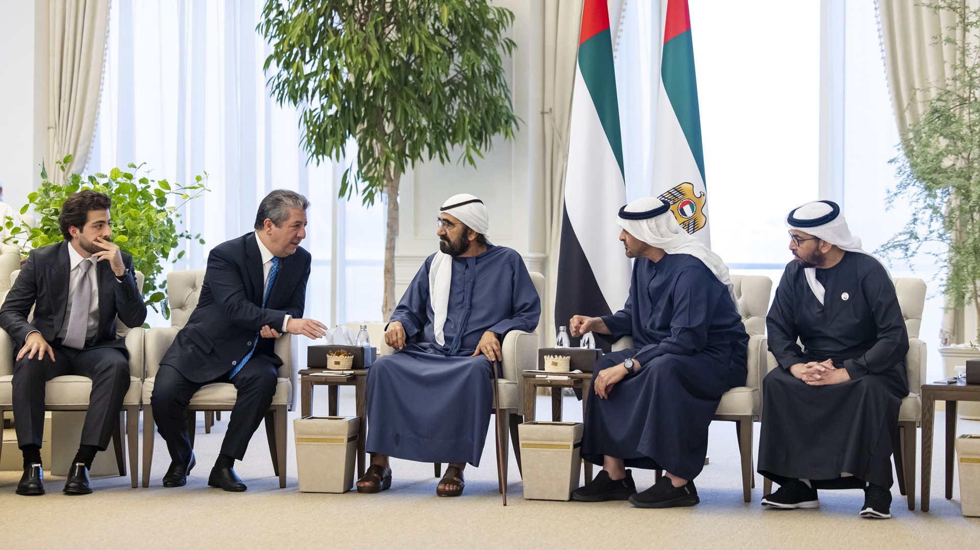Image for the title: UAE President meets Kurdistan Region PM to strengthen ties 