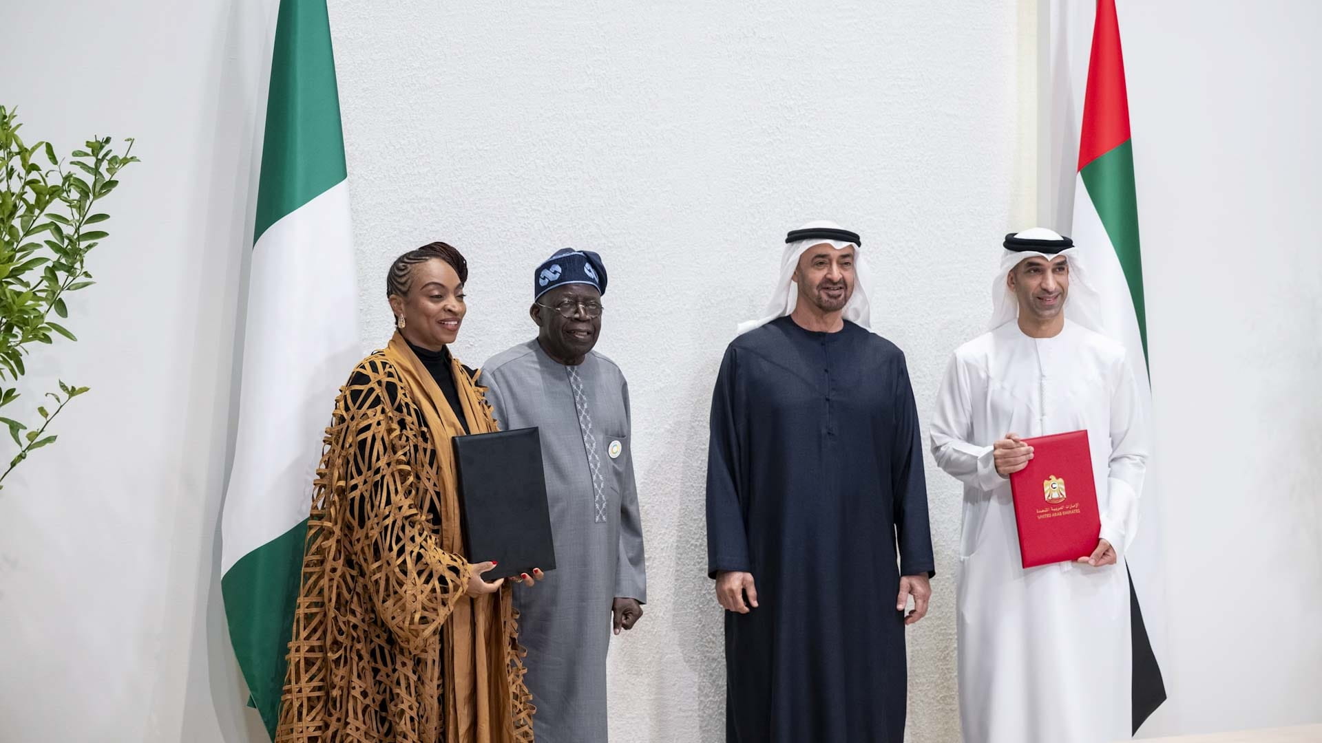 UAE and Nigeria Presidents witness signing of CEPA 