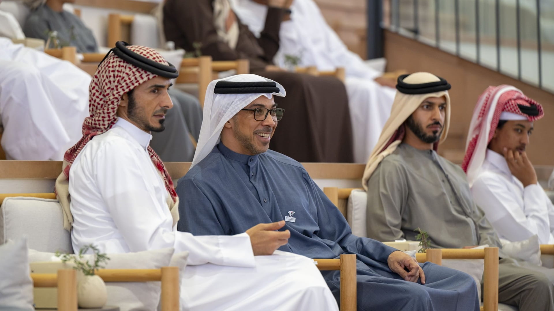 Mansour bin Zayed receives Jassim bin Hamad Al Thani