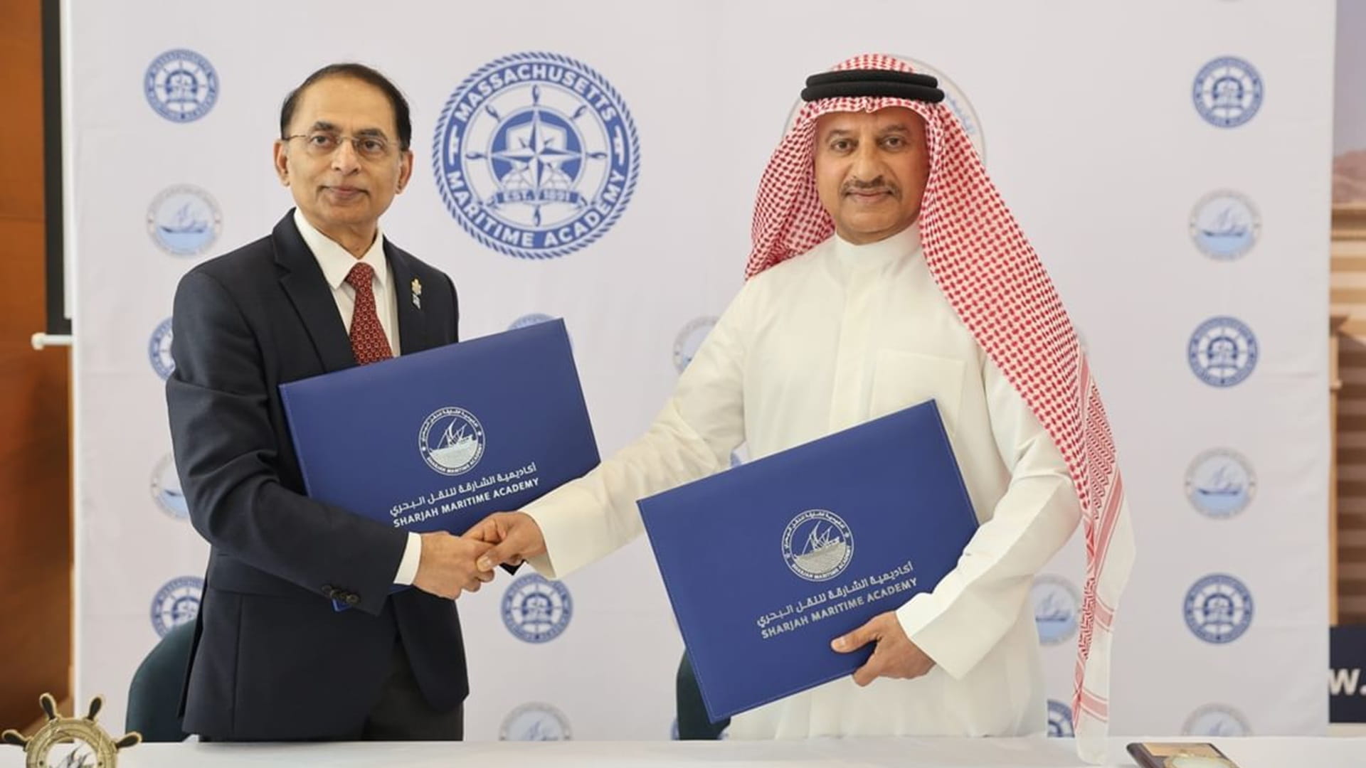 أكاديميتا الشارقة للنقل البحري وماساتشوستس تعززان تعاونهما الدولي 