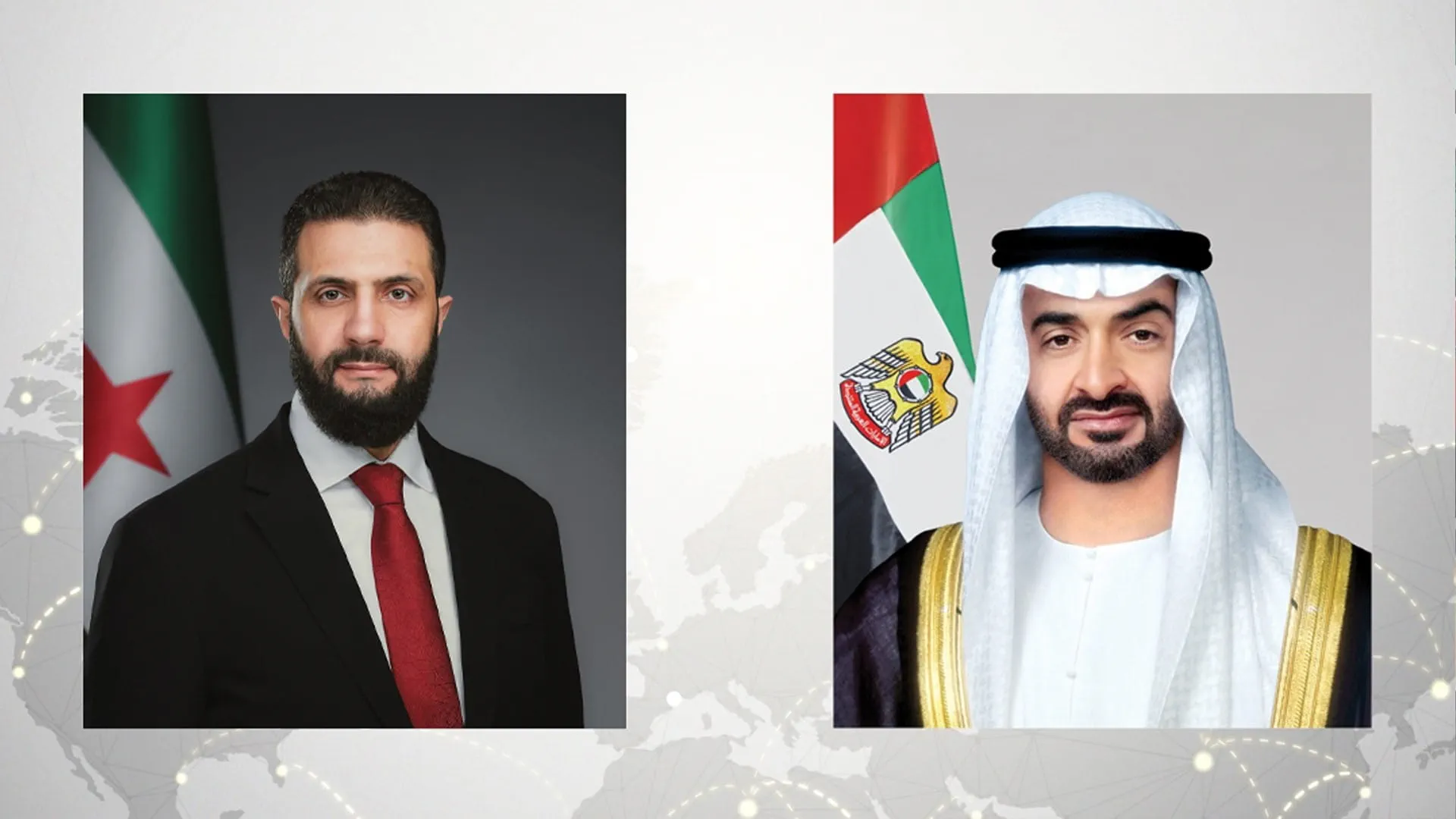 UAE President receives phone call from Syrian President 