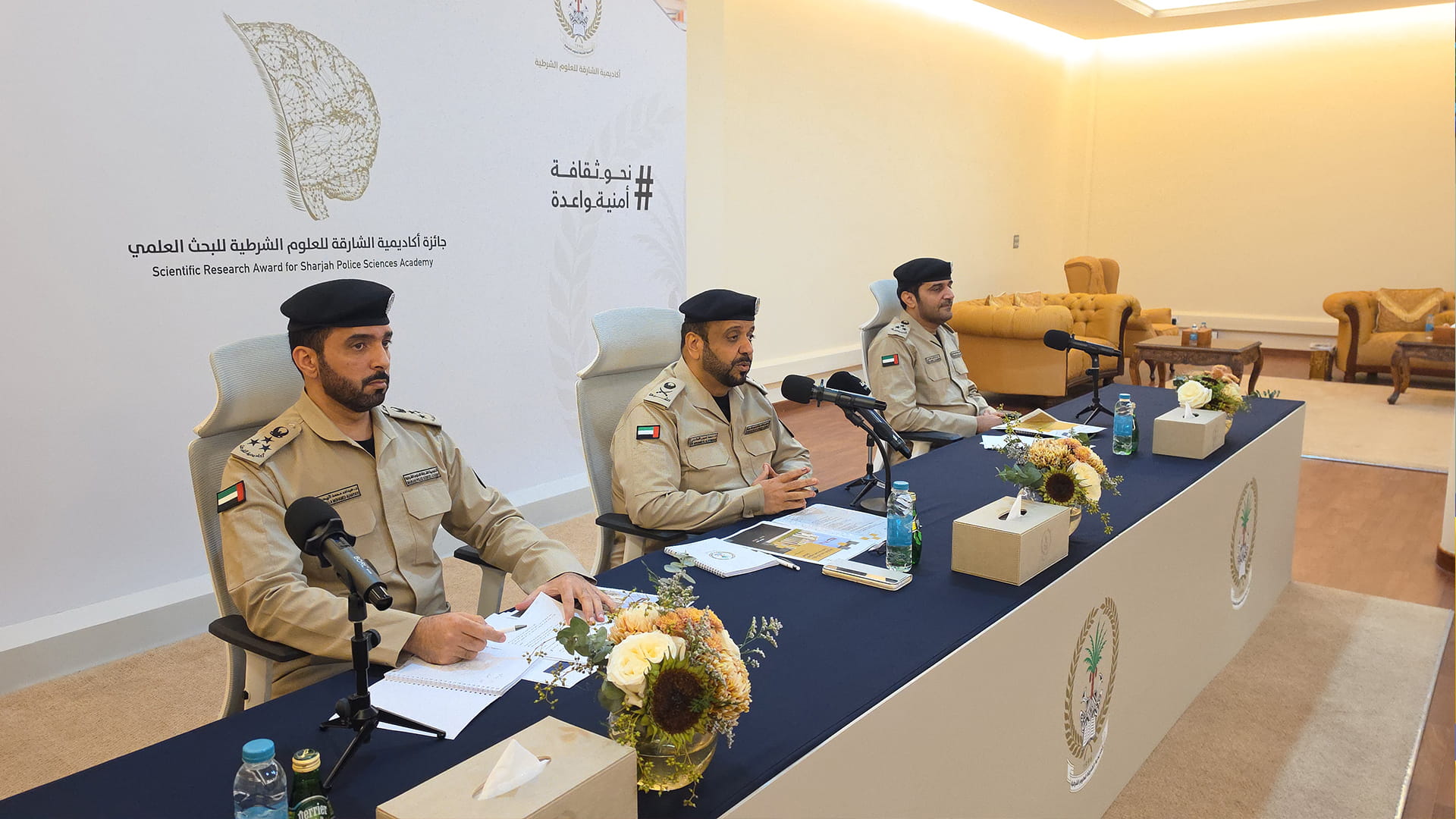 Image for the title: Police Sciences Academy launches Scientific 'Research Award 6' 