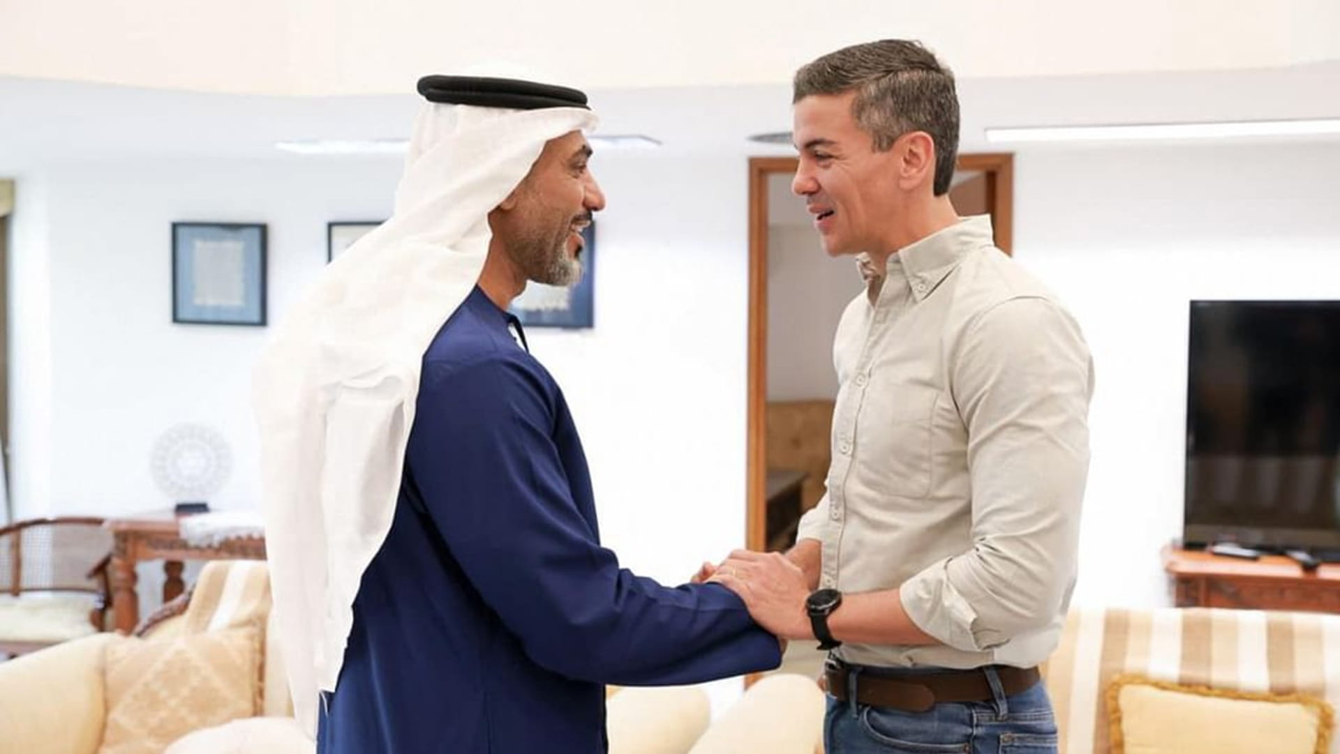 رئيس باراغواي يبحث مع رئيس جهاز الإمارات للمحاسبة تعزيز التعاون 