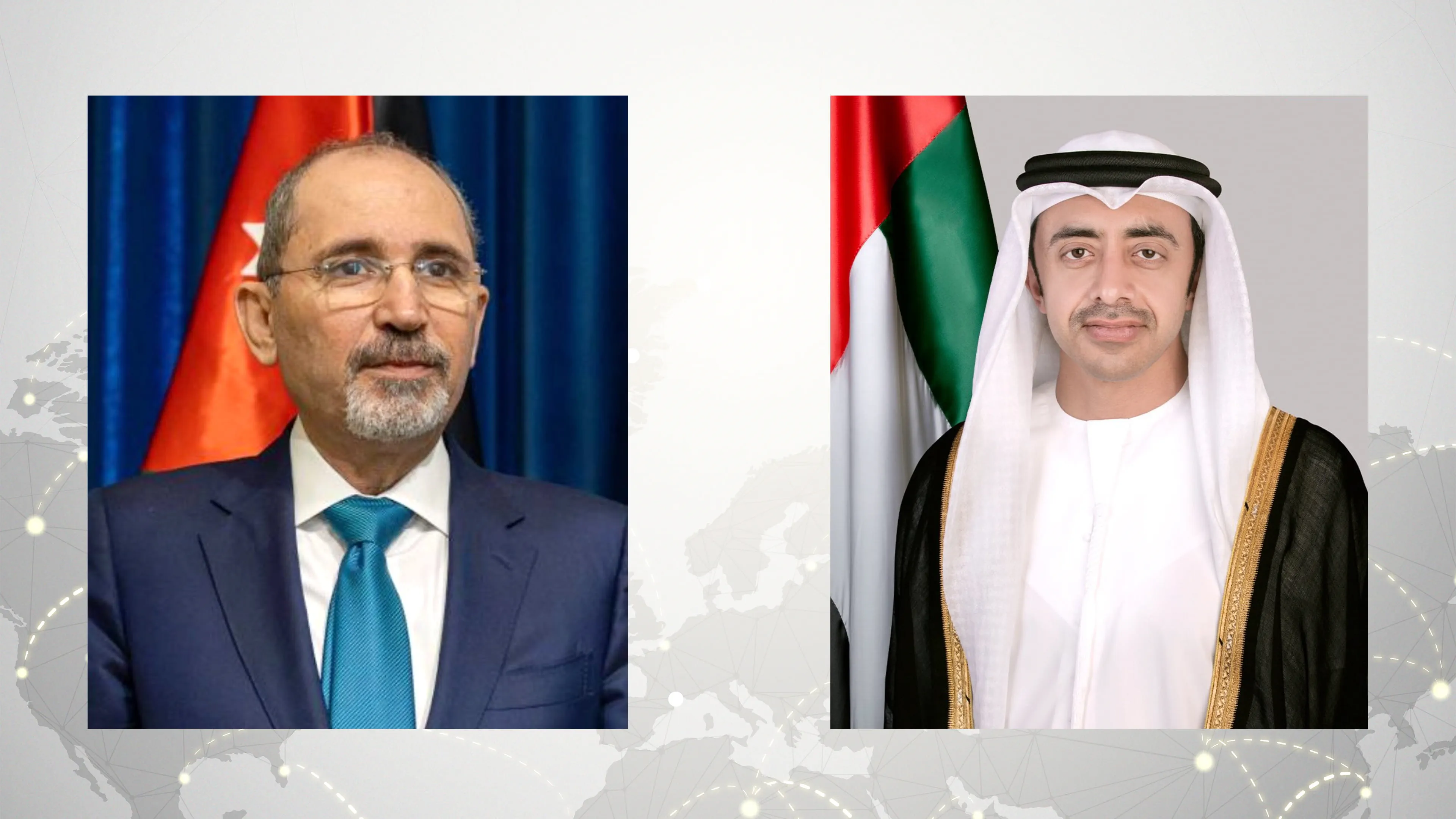 Abdullah bin Zayed, Ayman Safadi discuss regional developments