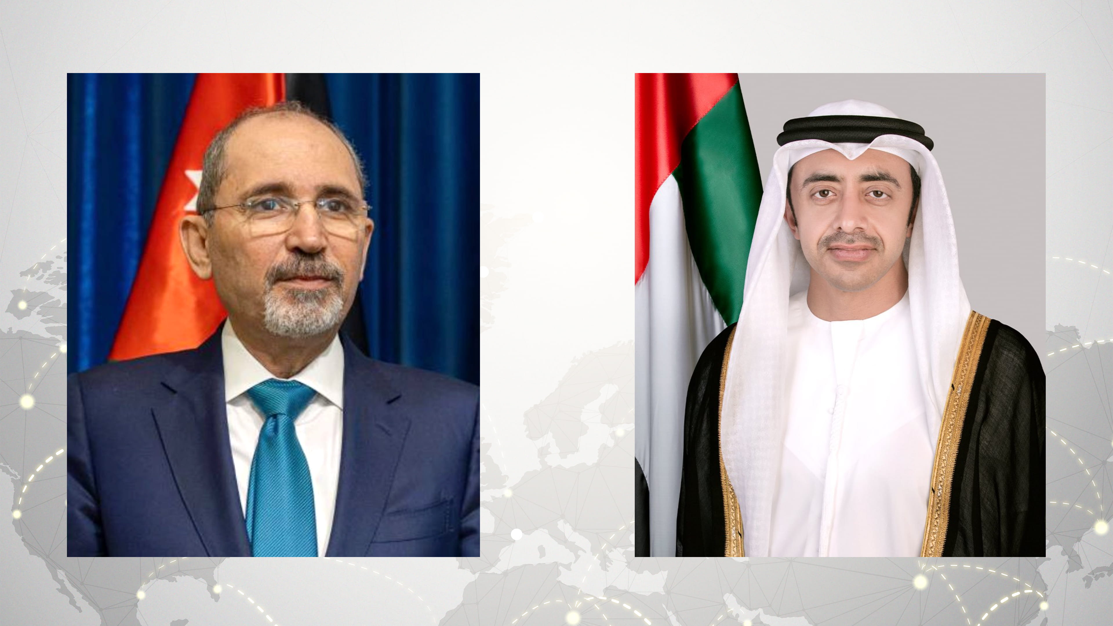 عبد الله بن زايد وأيمن الصفدي يبحثان هاتفياً التطورات في المنطقة 