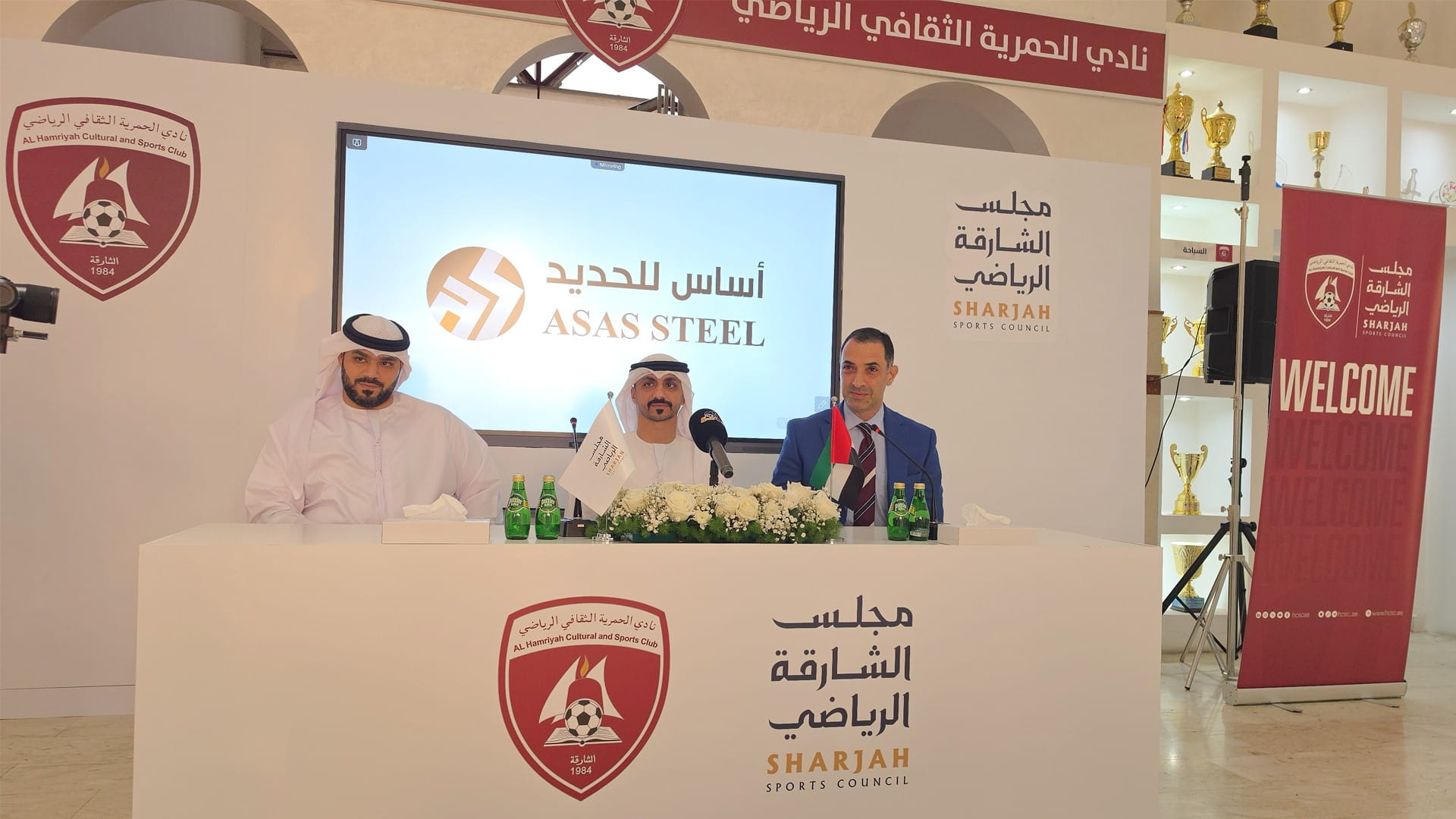 Al Hamriyah Club renews partnership with Asas Steel  