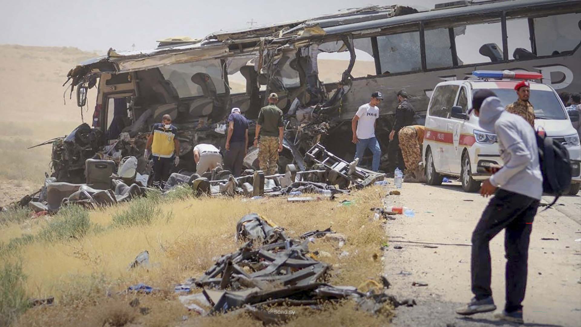 35 killed, 30 injured in Deir Ezzor-Damascus bus tragedy