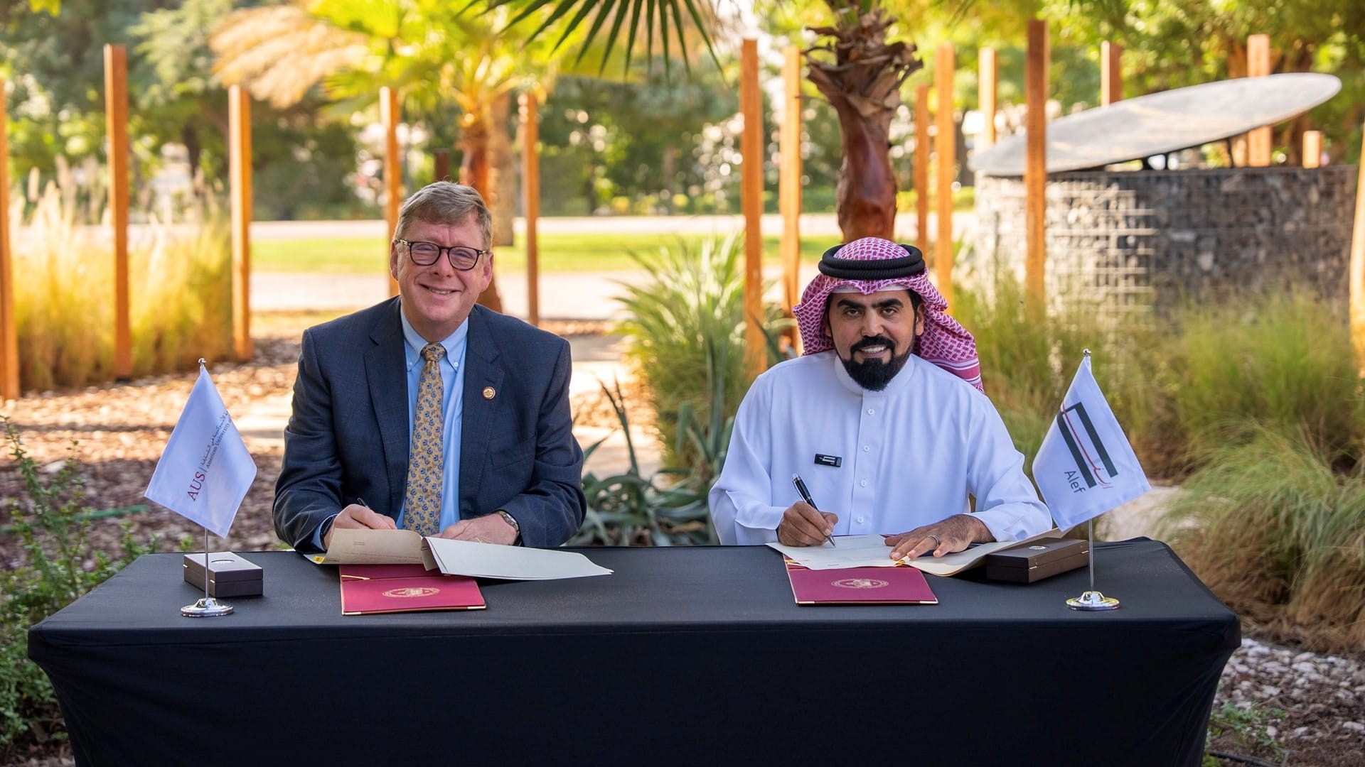 Alef Group, AUS sign four-year scholarship agreement 