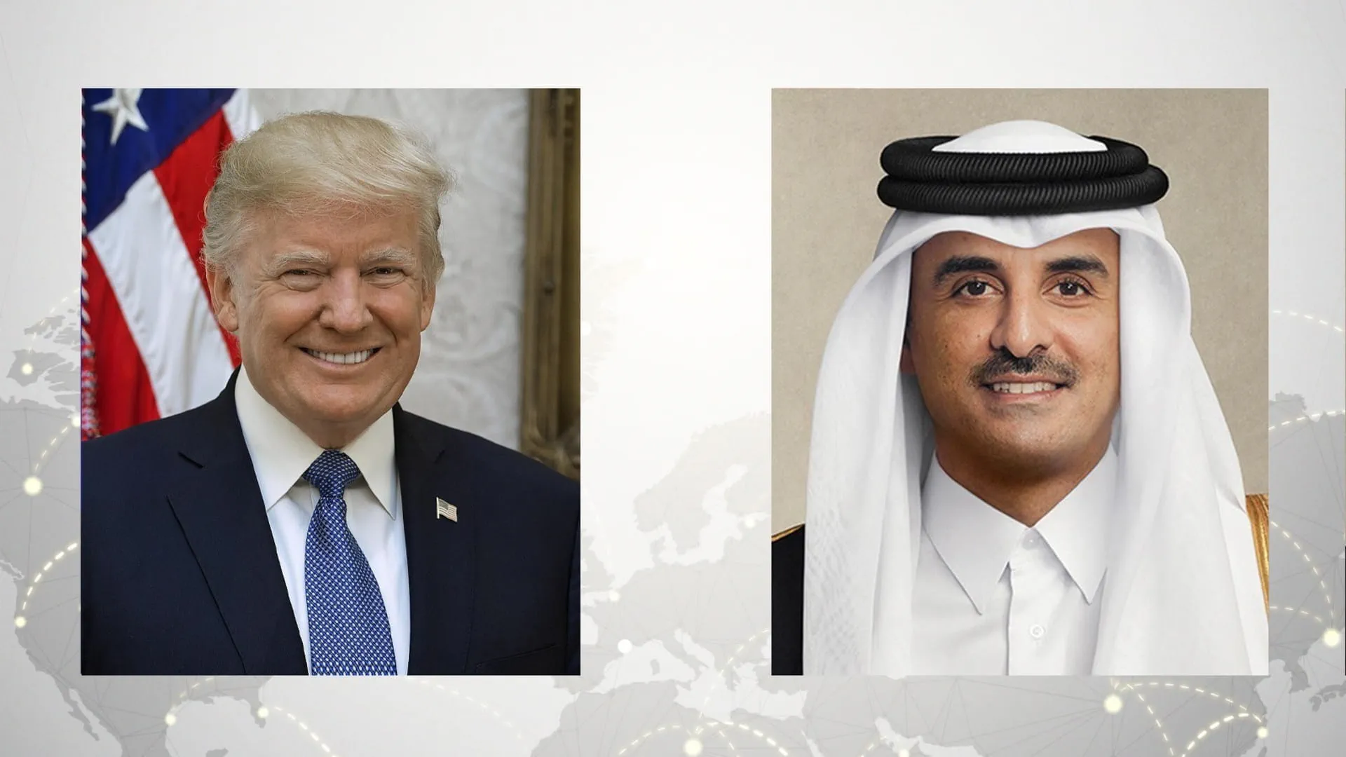 Emir of Qatar, US President discuss regional de-escalation