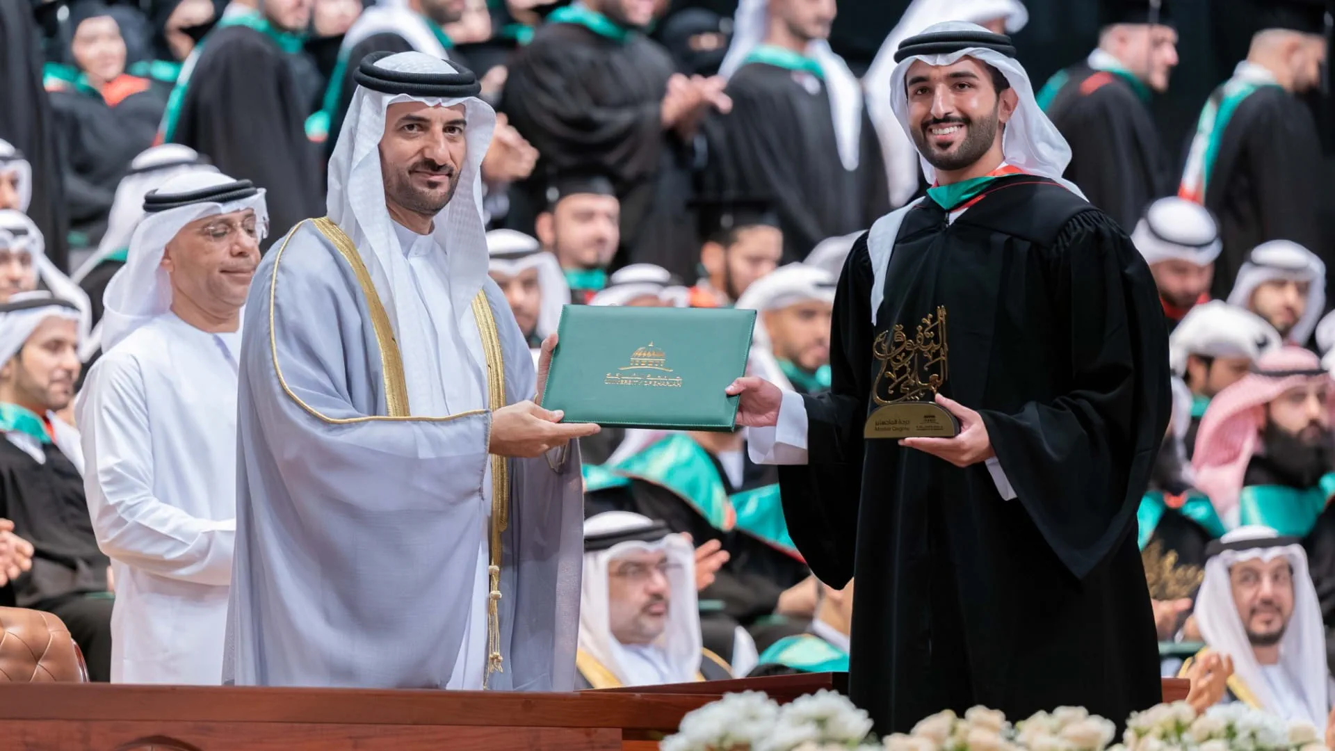 Sultan bin Ahmed attends UOS postgraduate graduation ceremony