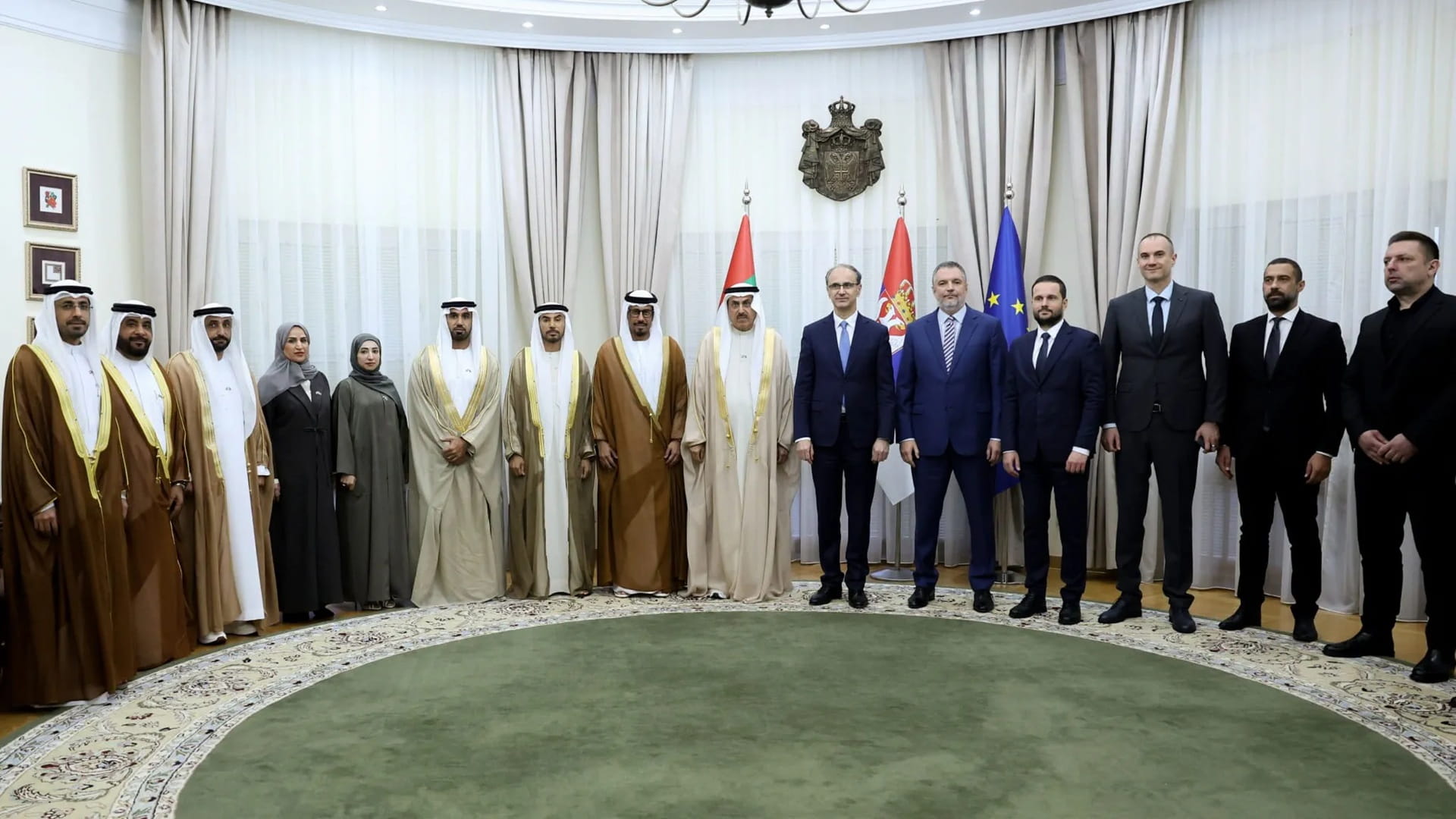 Saqr Ghobash, Serbian PM discuss strategic partnership