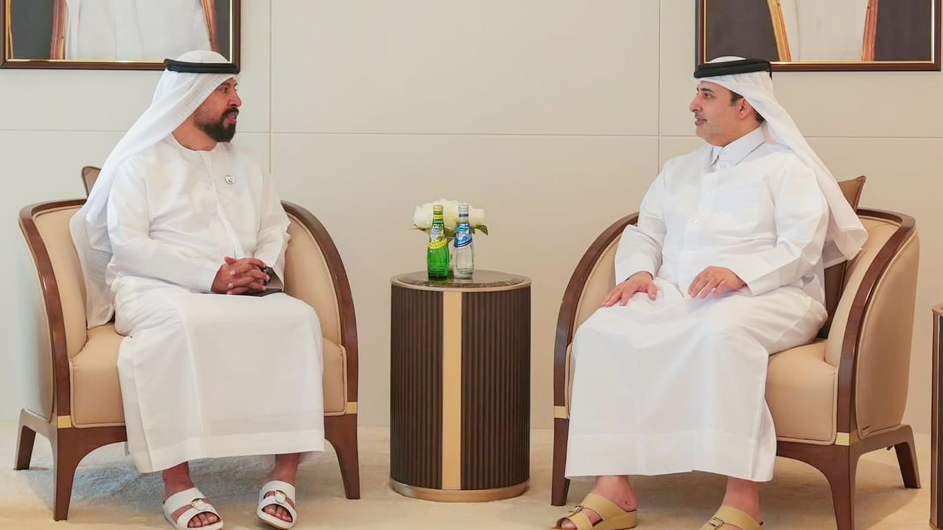 سفير الإمارات ووزير البيئة القطري يبحثان سبل تعزيز التعاون