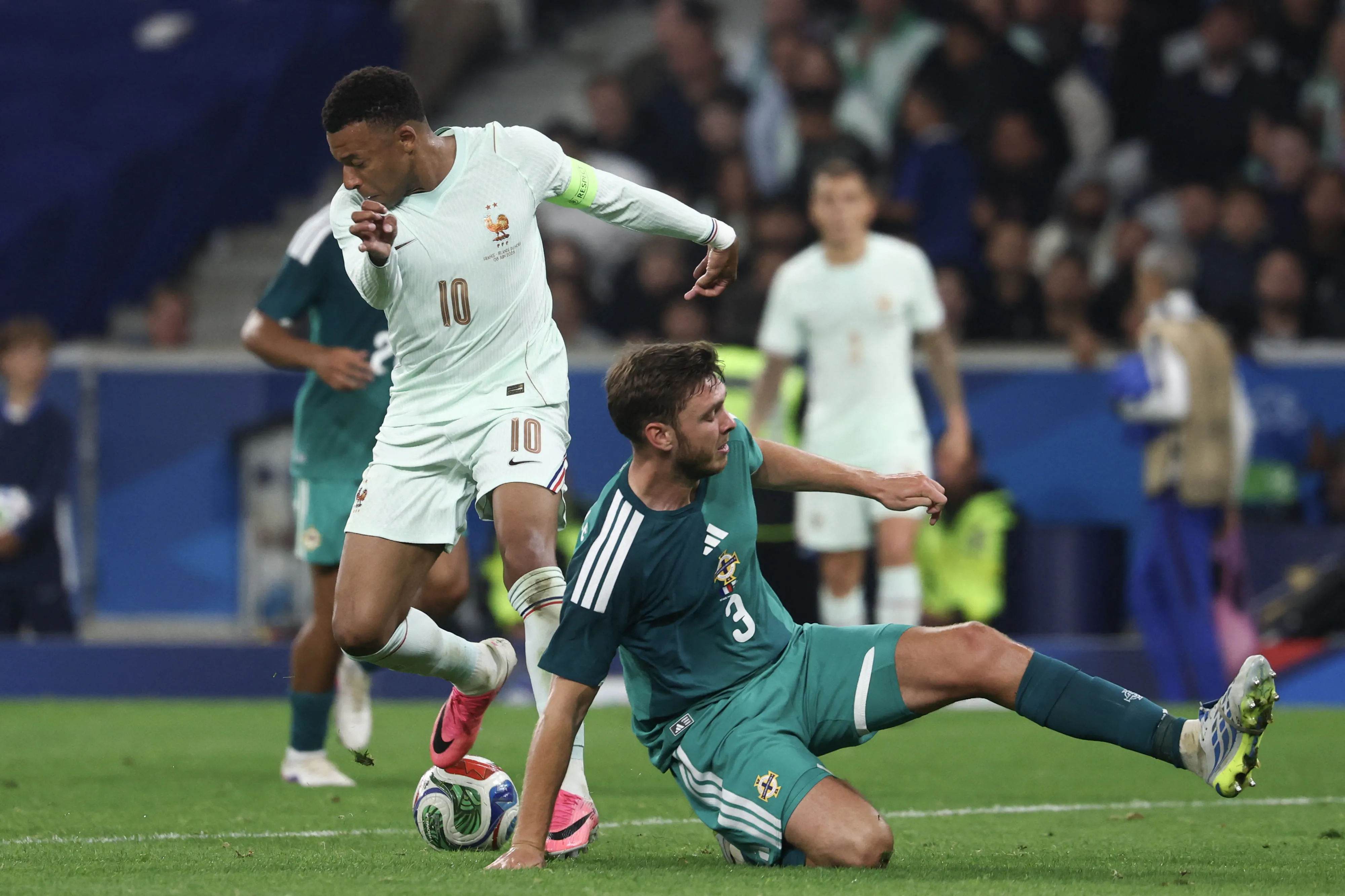 France beats Northern Ireland in World Cup warmup