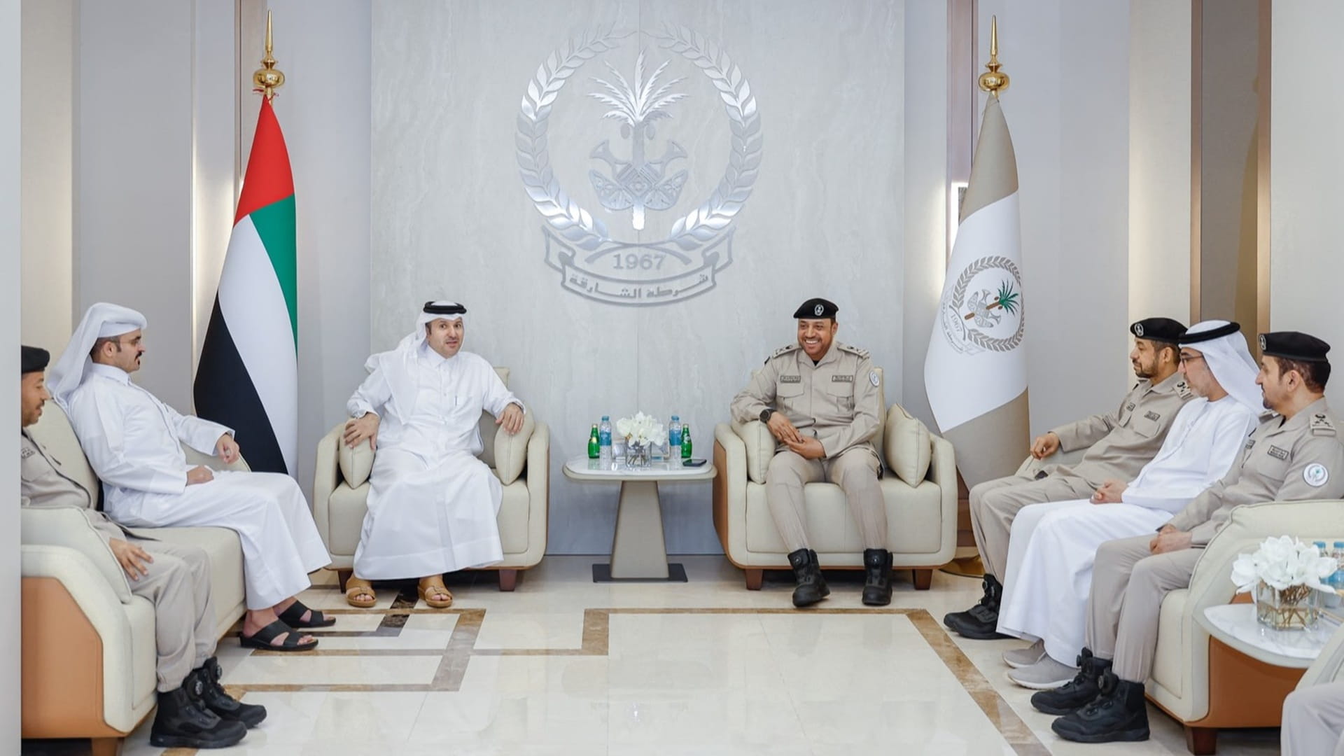 Sharjah Police Chief receives Qatari Consul General 