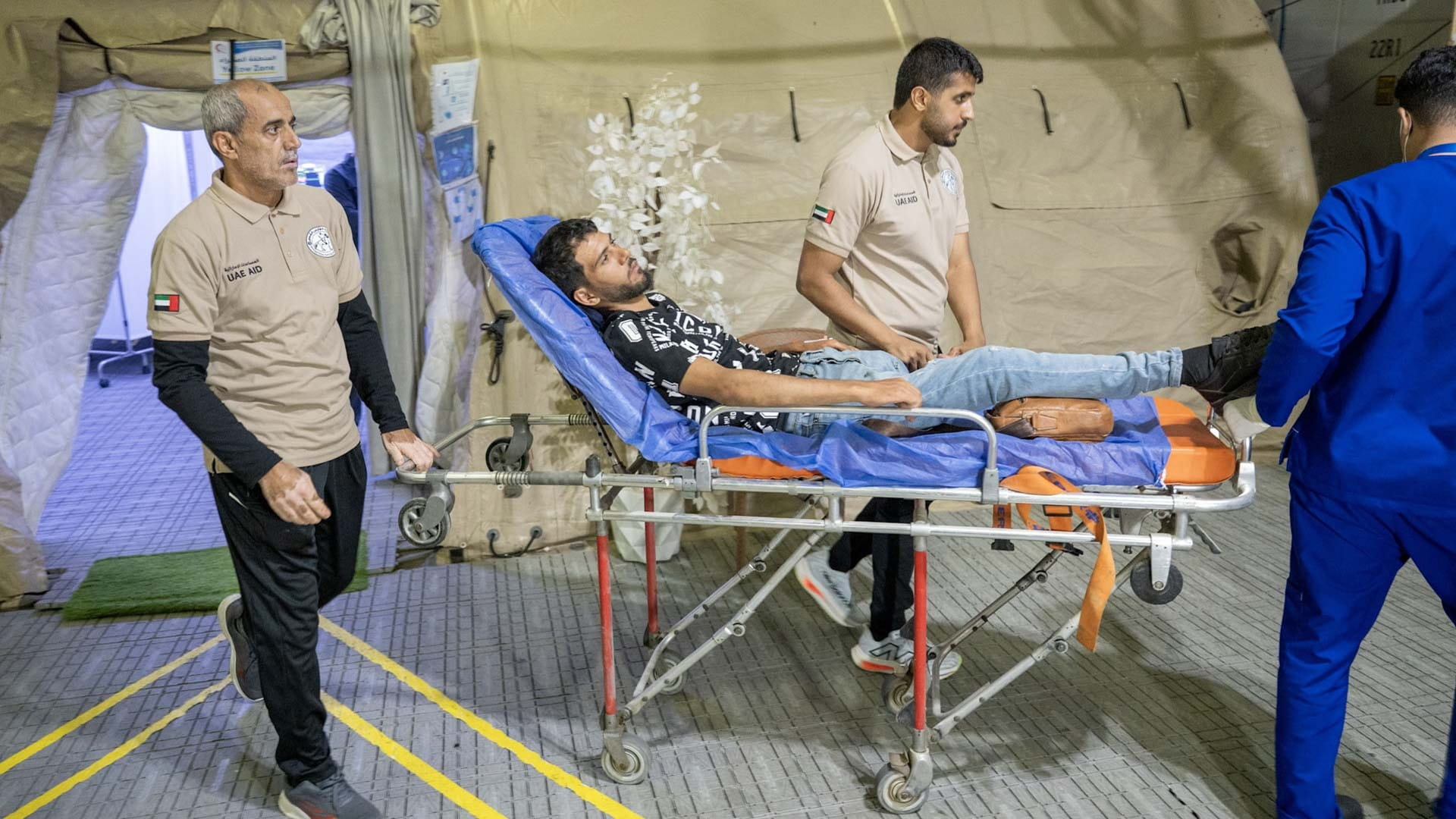UAE Floating Hospital in Al Arish receives 5 new Gaza cases