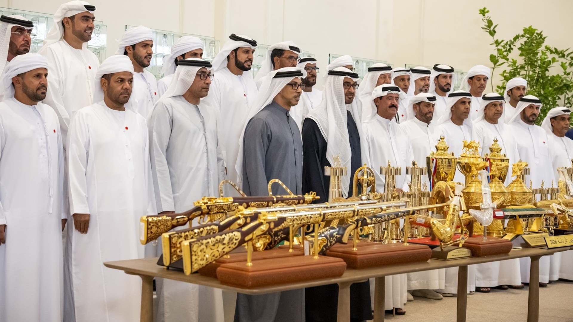 UAE President welcomes Presidential Camel Racing Team