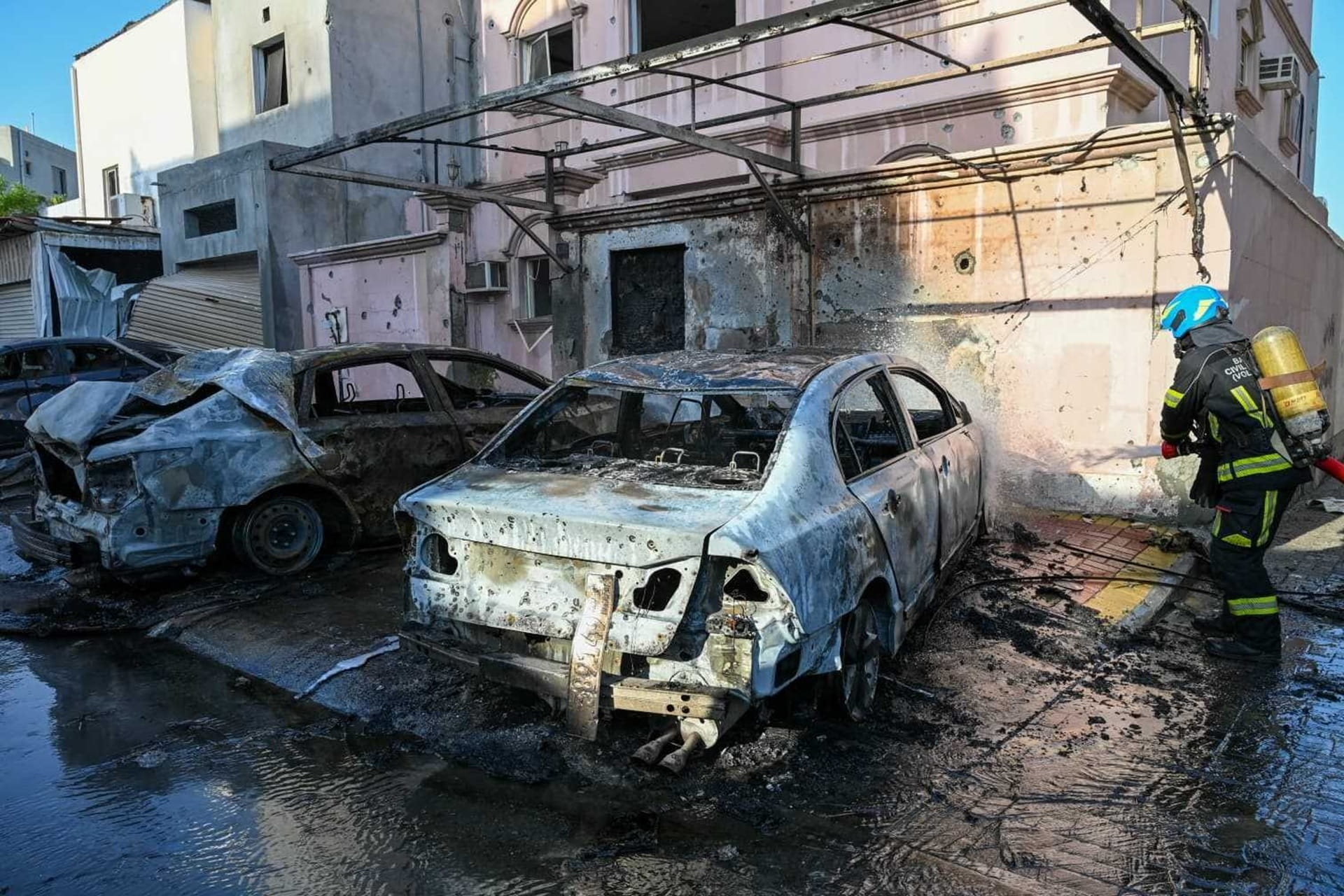 Bahrain reports child injury, vehicles burning after Iranian attack