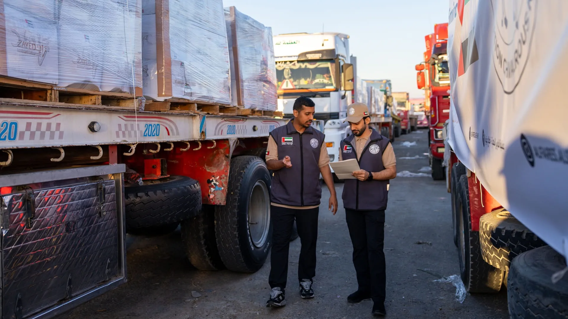 Aid convoys entered Gaza carrying 544 tonnes of relief supplies