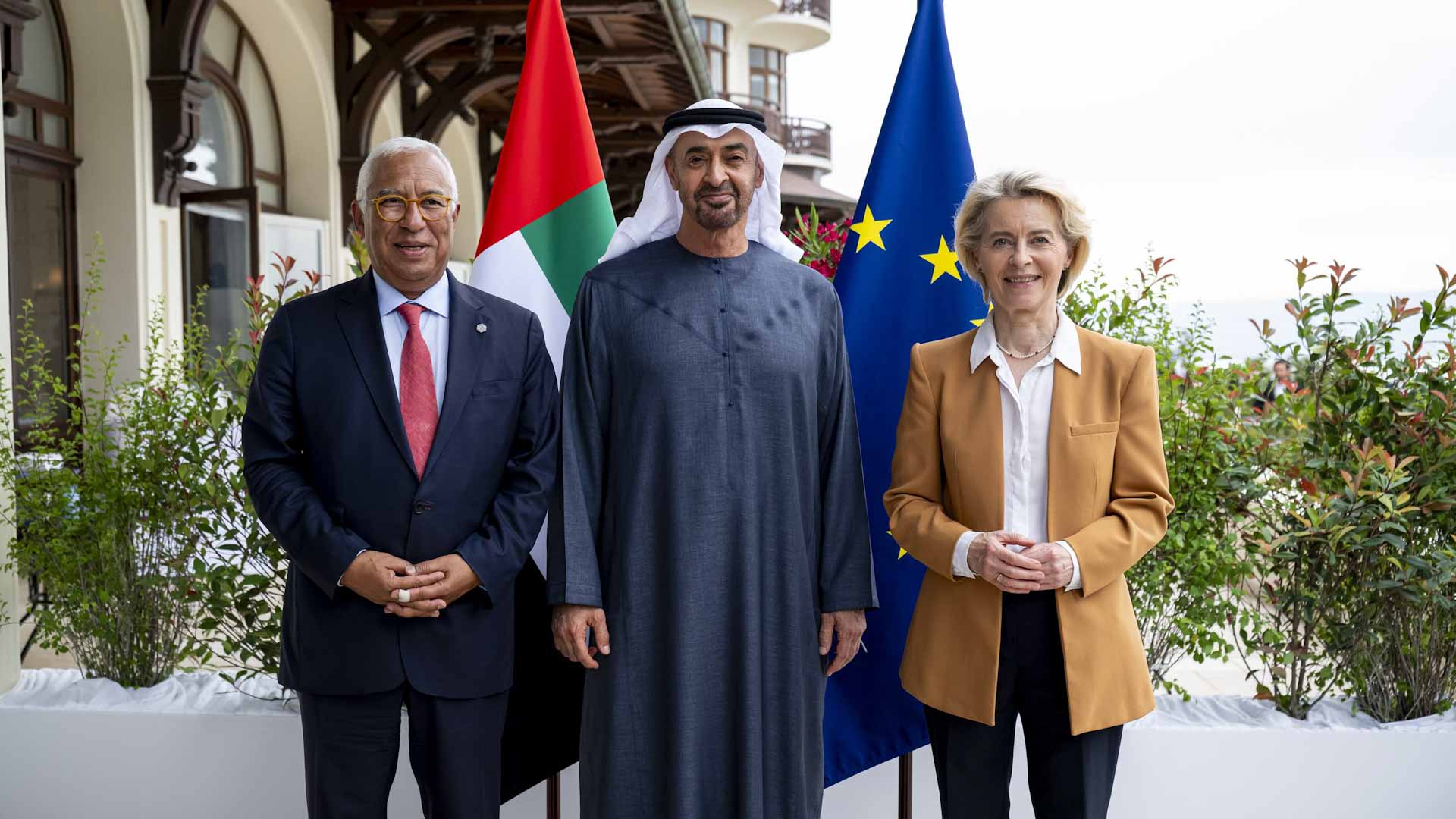 UAE President, Costa, von der Leyen discuss stronger UAE-EU ties