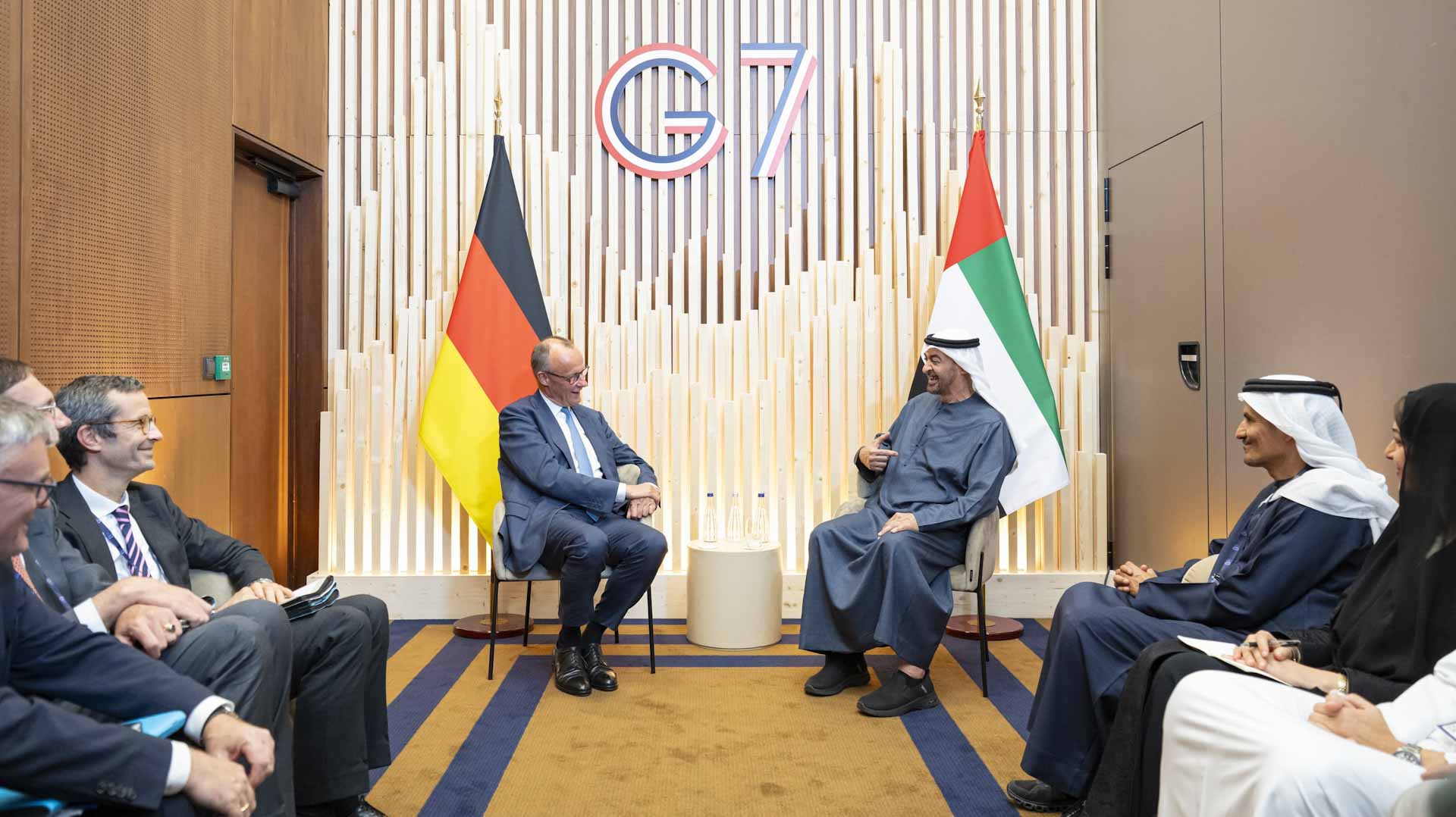 UAE President meets with German Chancellor on sideline of G7 Summit