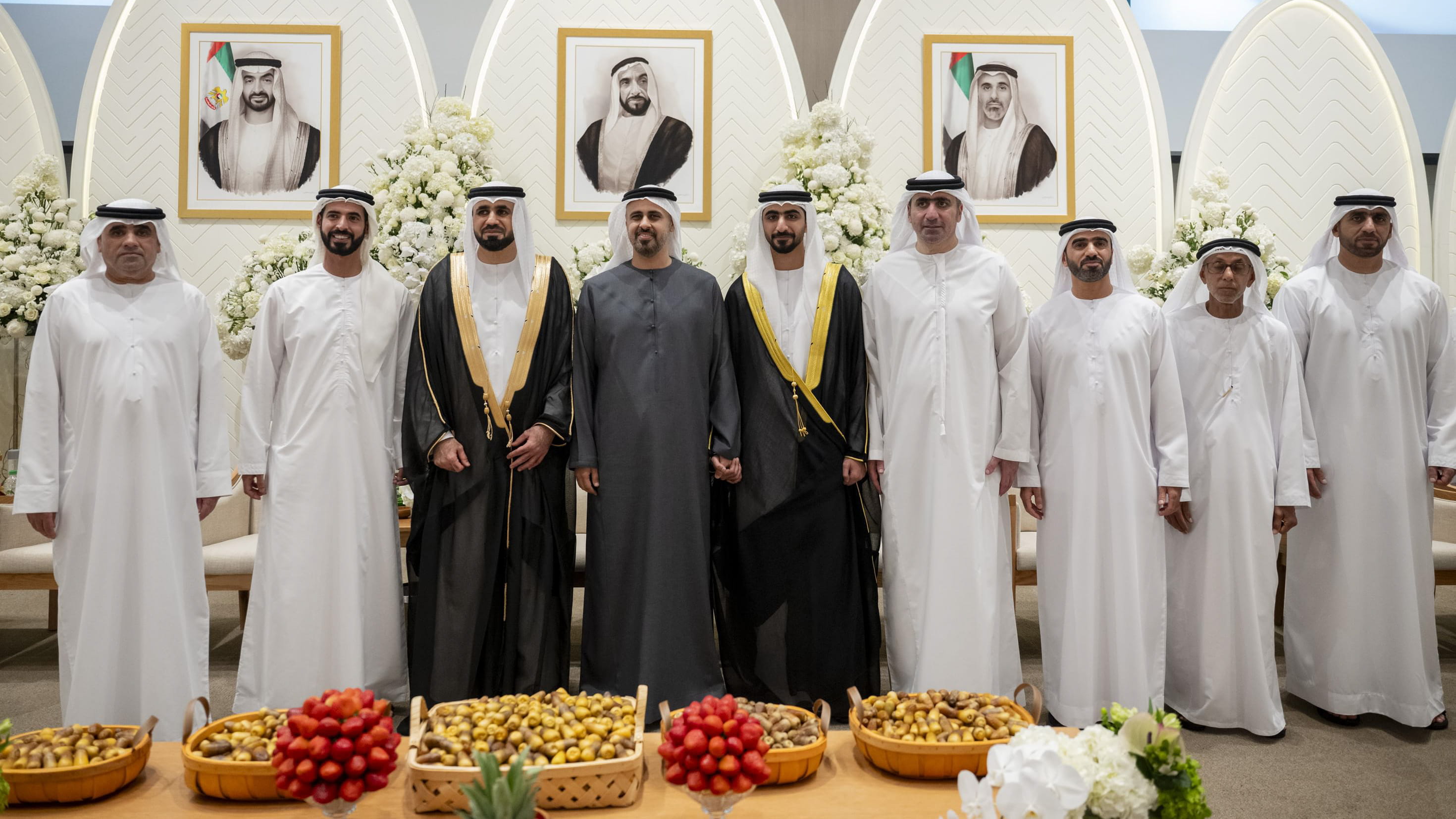 Theyab bin Mohamed attends wedding reception