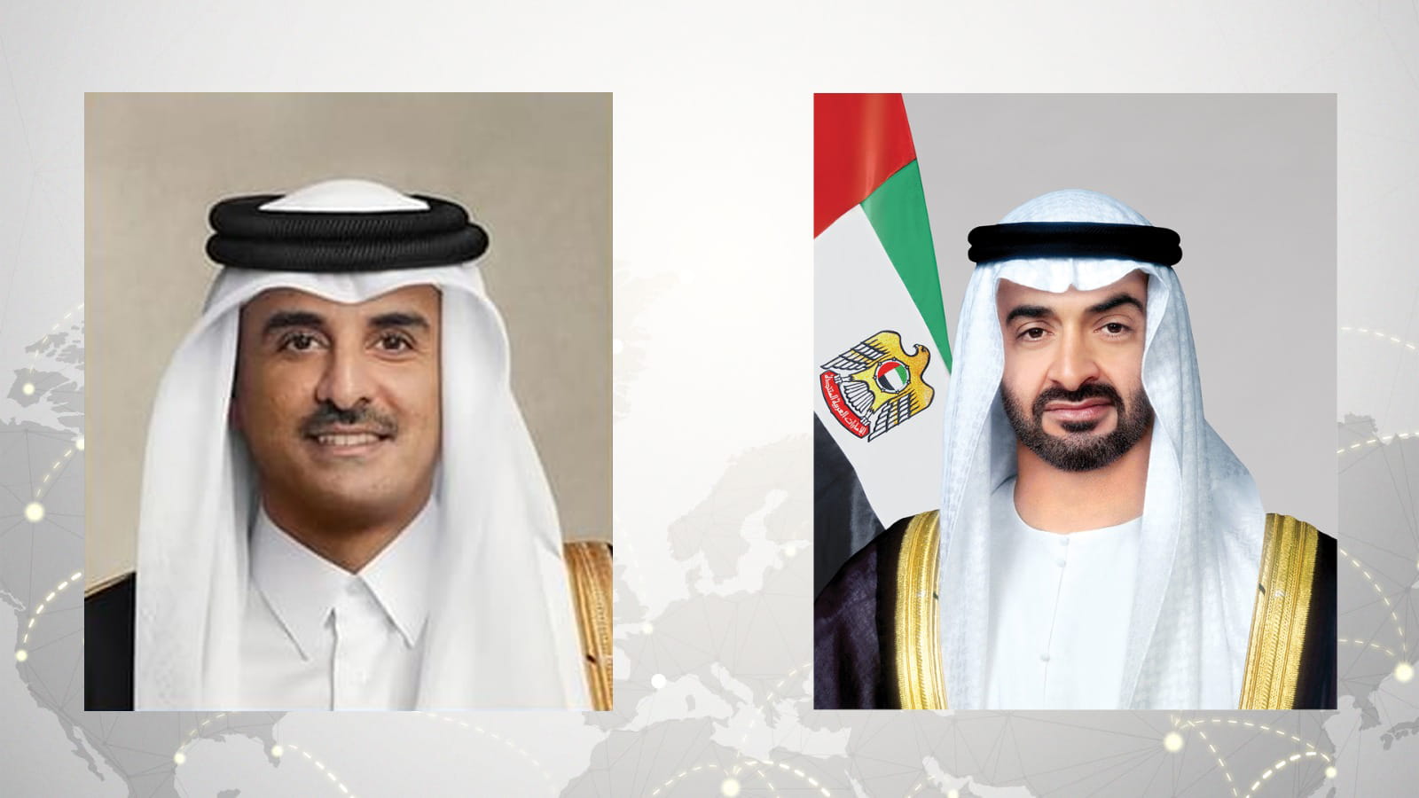 رئيس الدولة يعزي أمير قطر في ضحايا حادث منطقة "رأس لفان" الصناعية